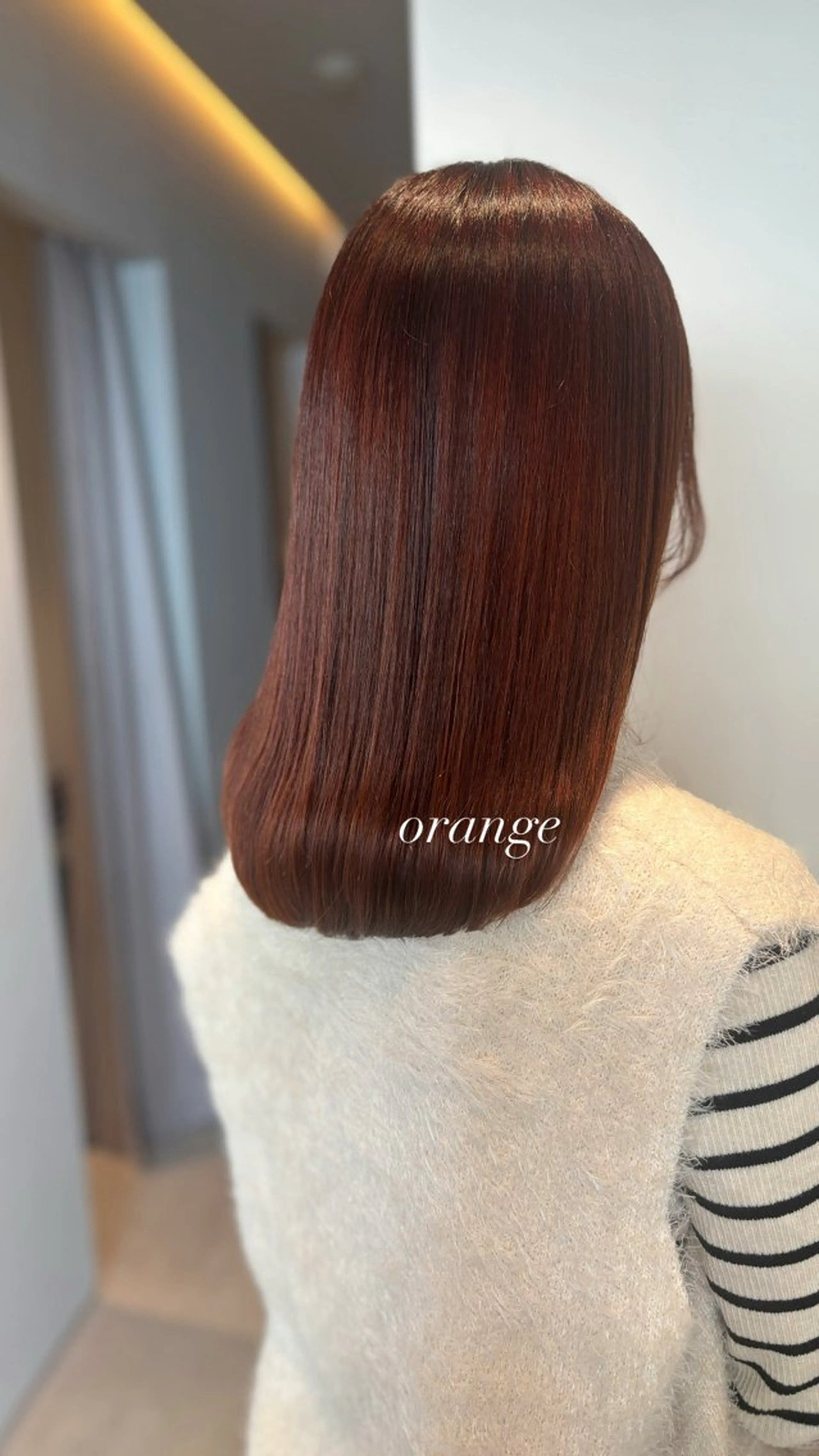 セミロング カラー 髪質改善カラー ベージュ🤎YUMEのヘアスタイル