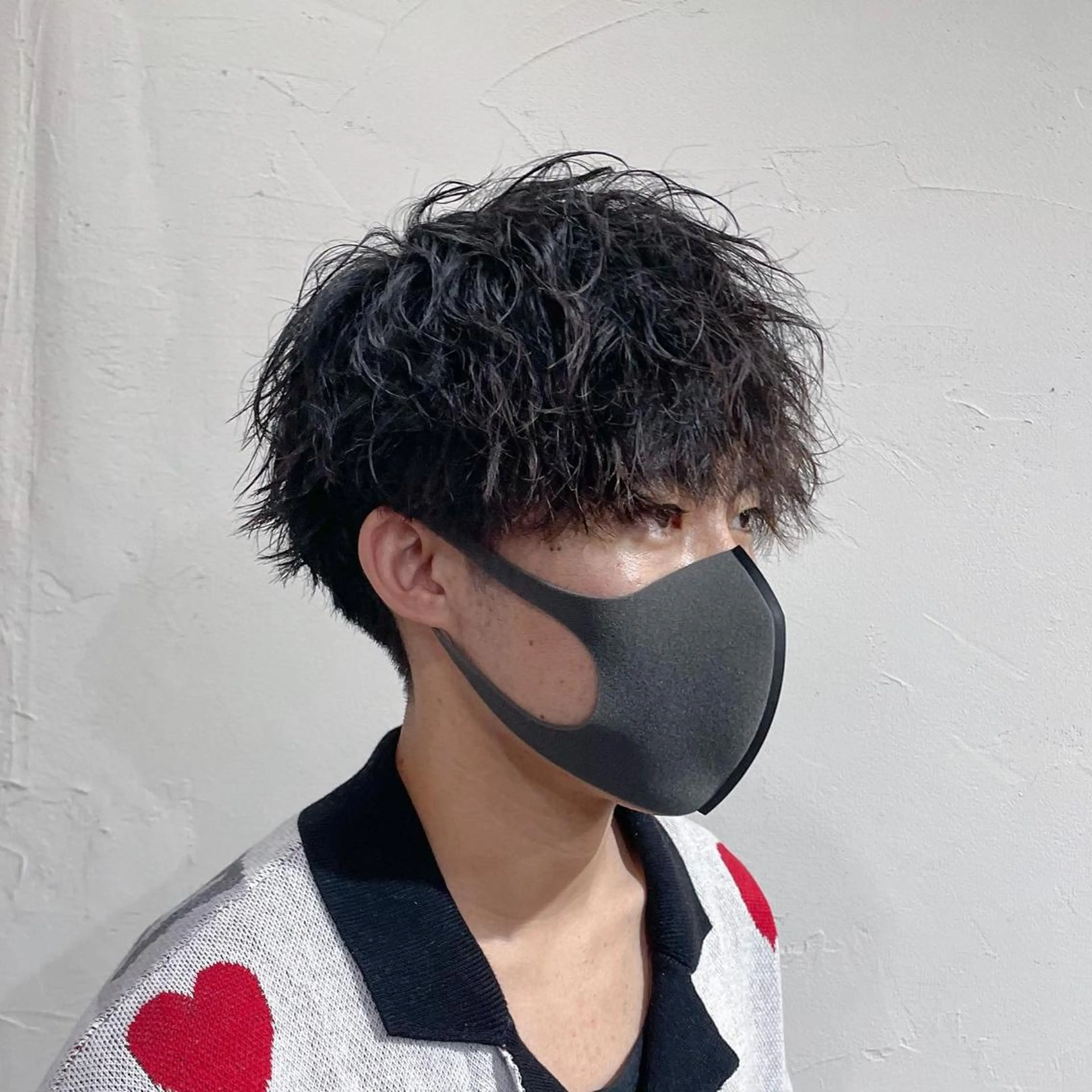 ショート メンズ カット パーマ かんばら りょーいのヘアスタイル