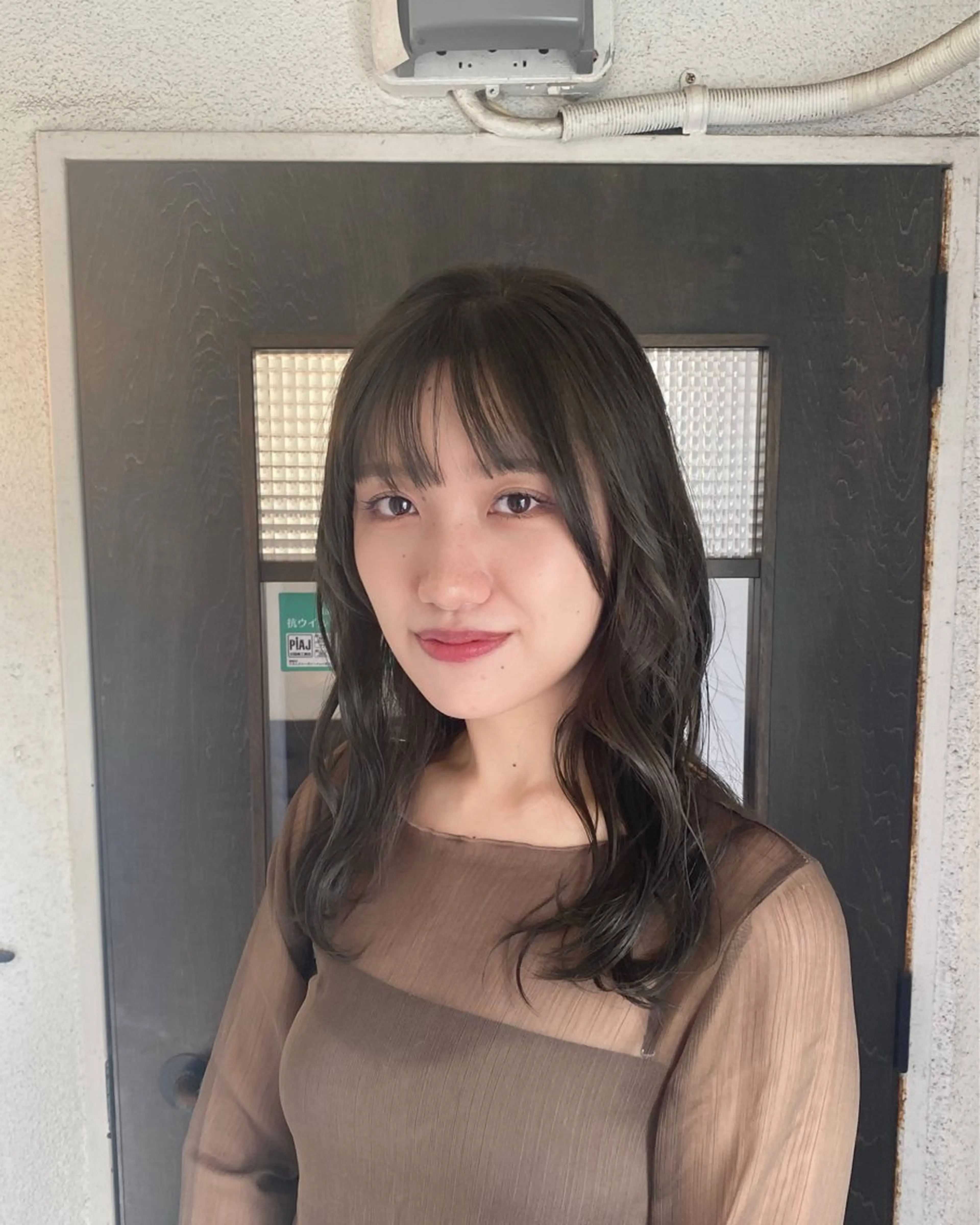 セミロング カラー BATON.あずみ /カラー/縮毛矯正のヘアスタイル