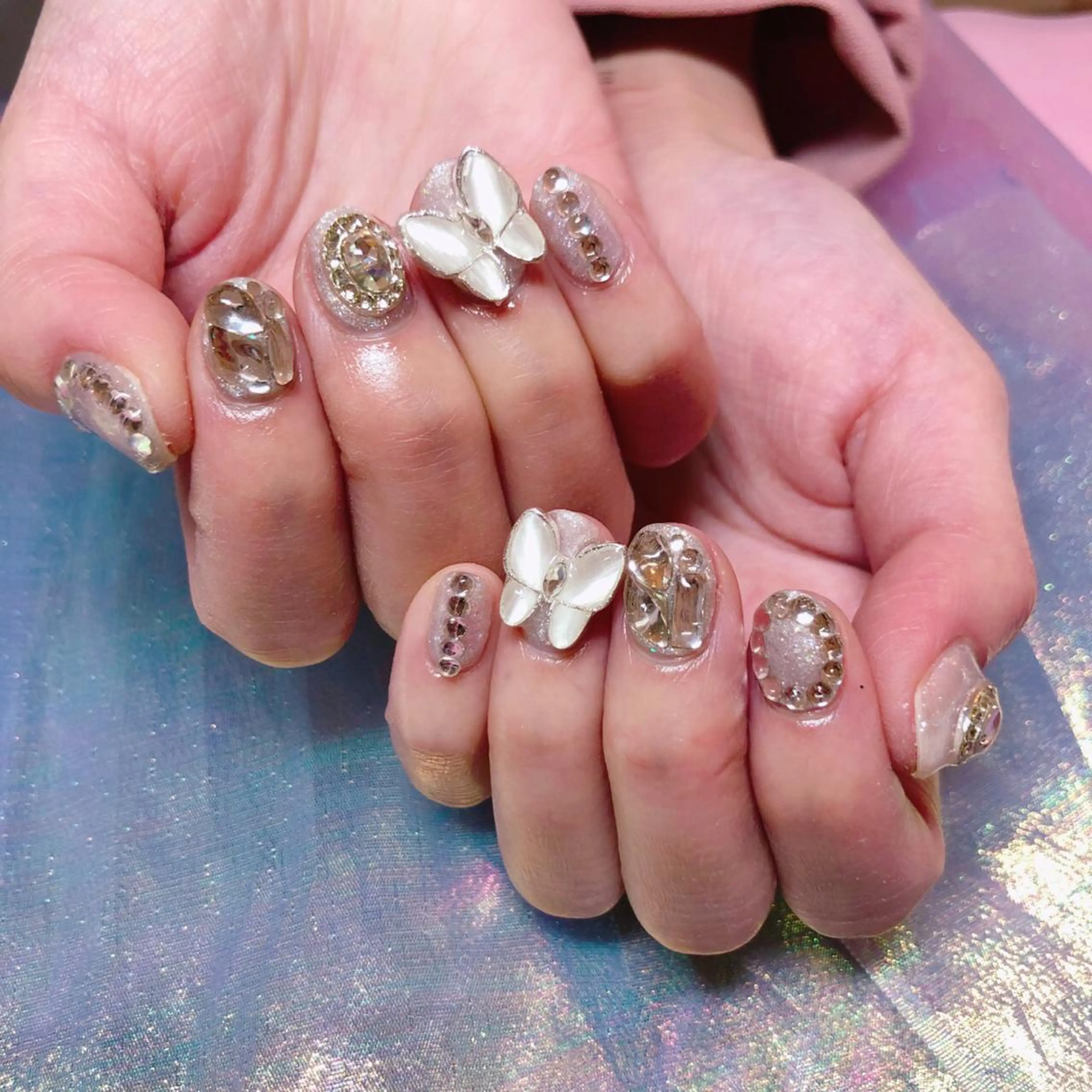 ネイル アートネイル キラキラネイル 「Honey NAIL新宿店」所属・Honey スカルプ専門店のネイルデザイン