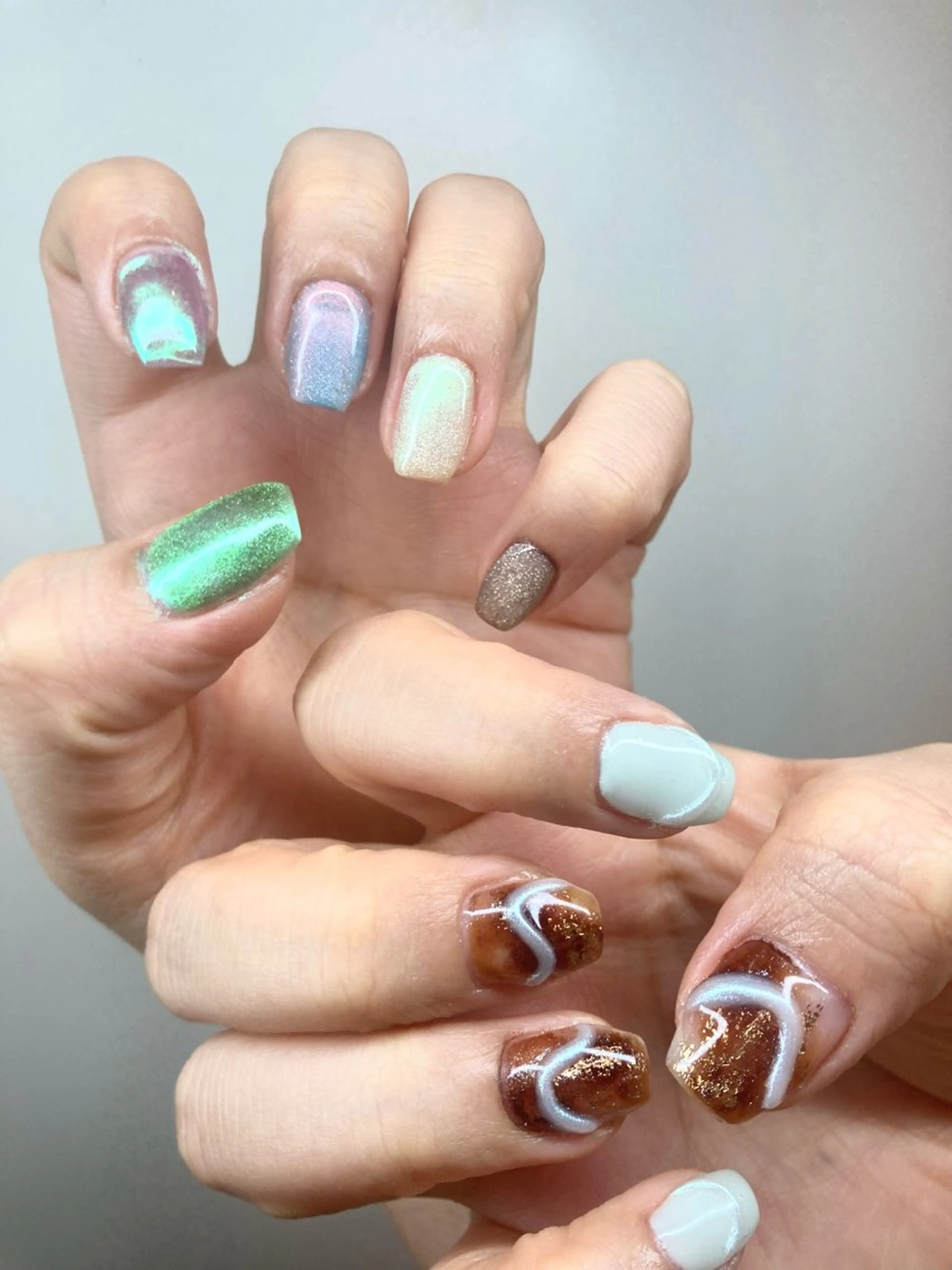 ネイル 長さ出し ハンドネイル remplir所属・RANUN さおりのネイルデザイン