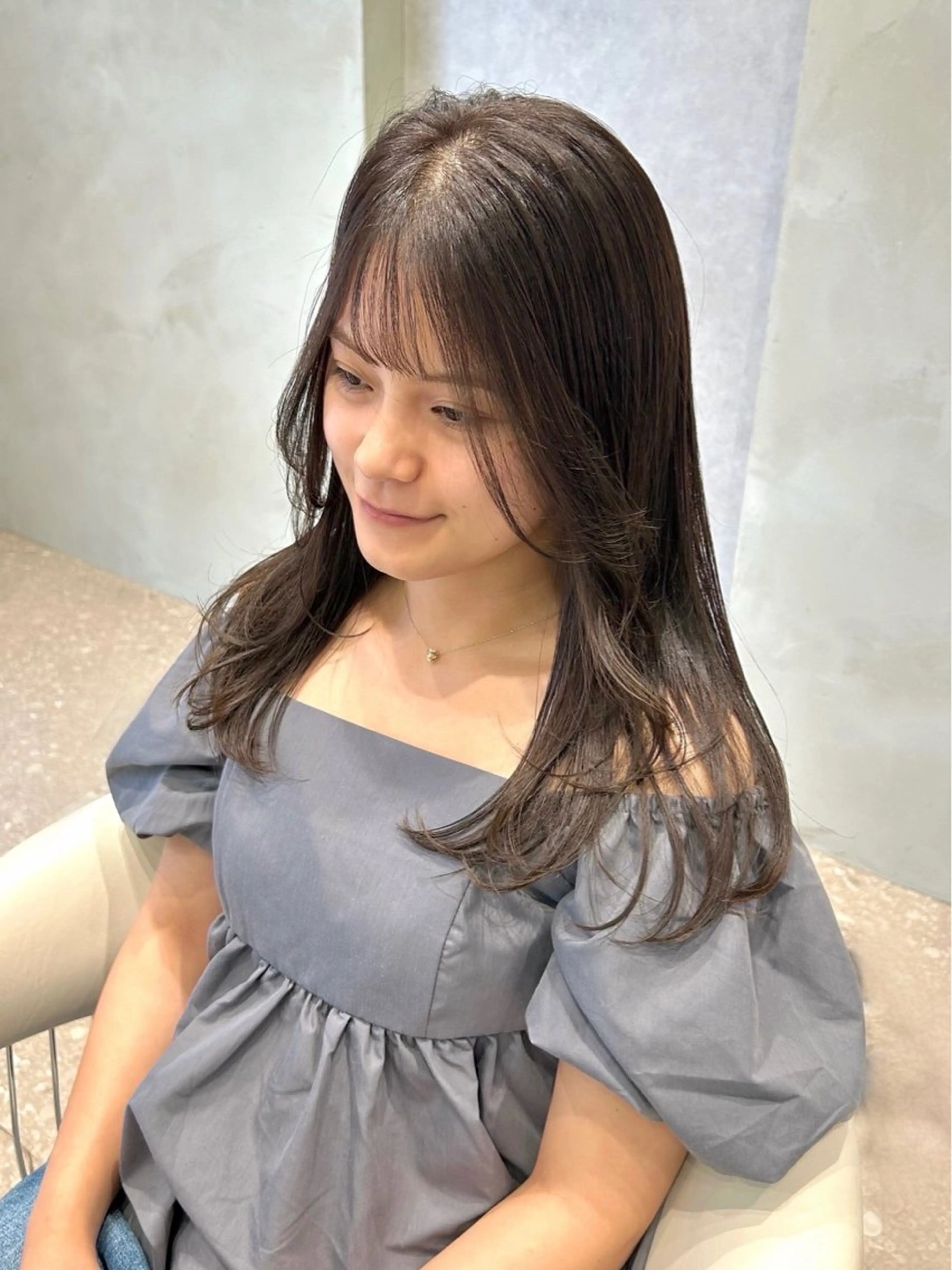 ロング カラー Luce横浜店所属・yuu 🪴 透明感 カラー/メンズパーマのヘアスタイル