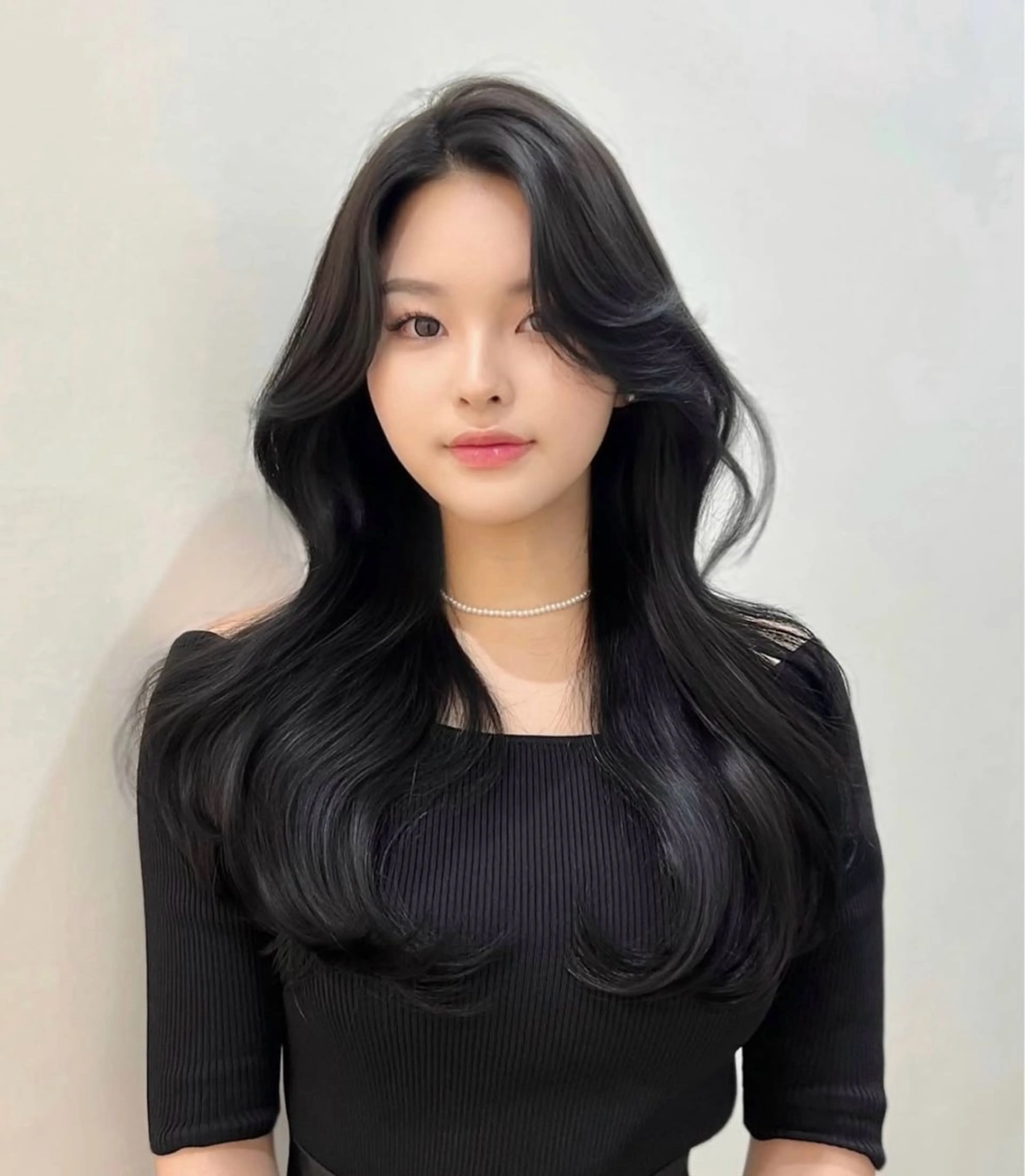 ロング 中嶋蓮 透明感カラー韓国ヘアのヘアスタイル