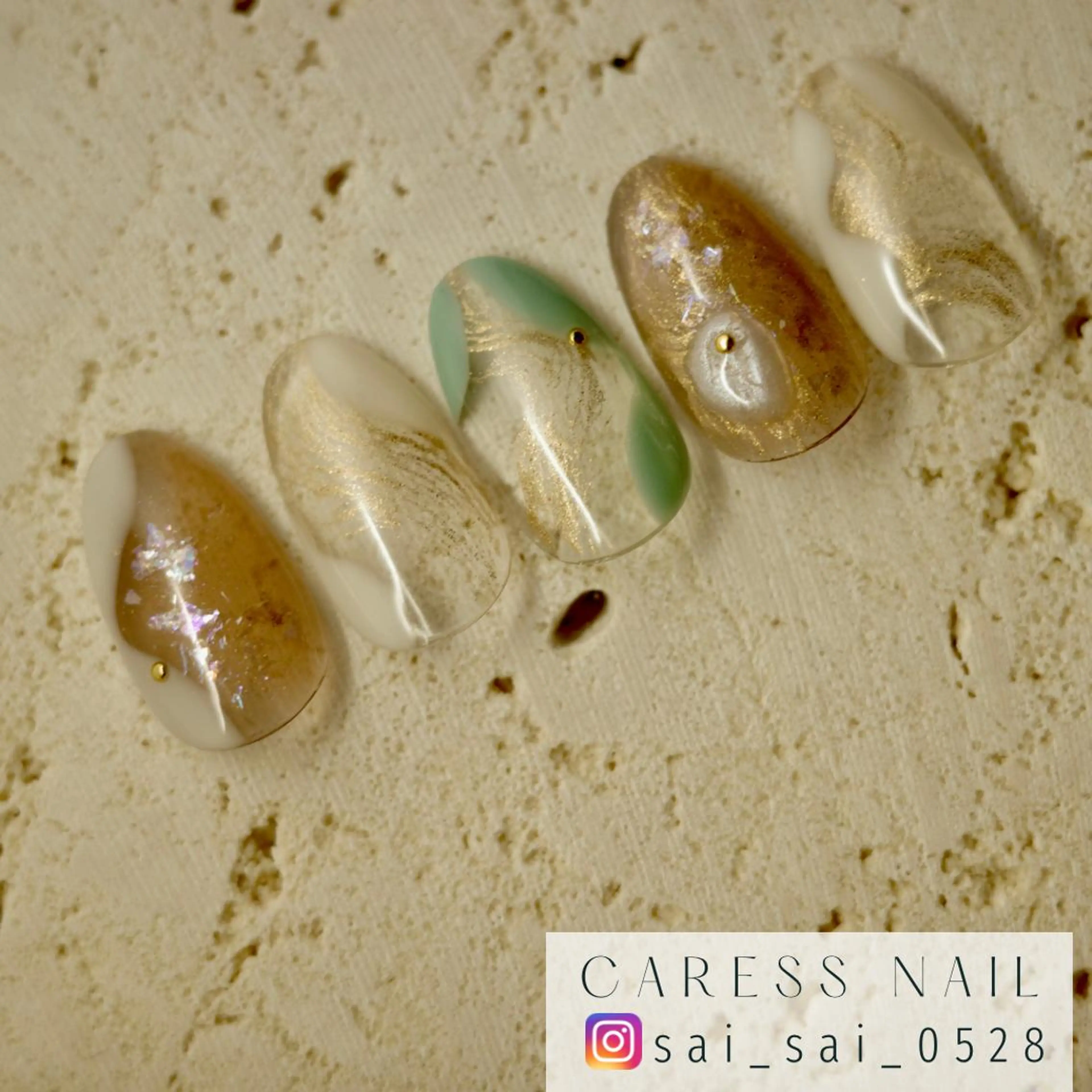 ネイル caress  nail カレスネイル　代々木上原所属・カレスネイル さいのネイルデザイン