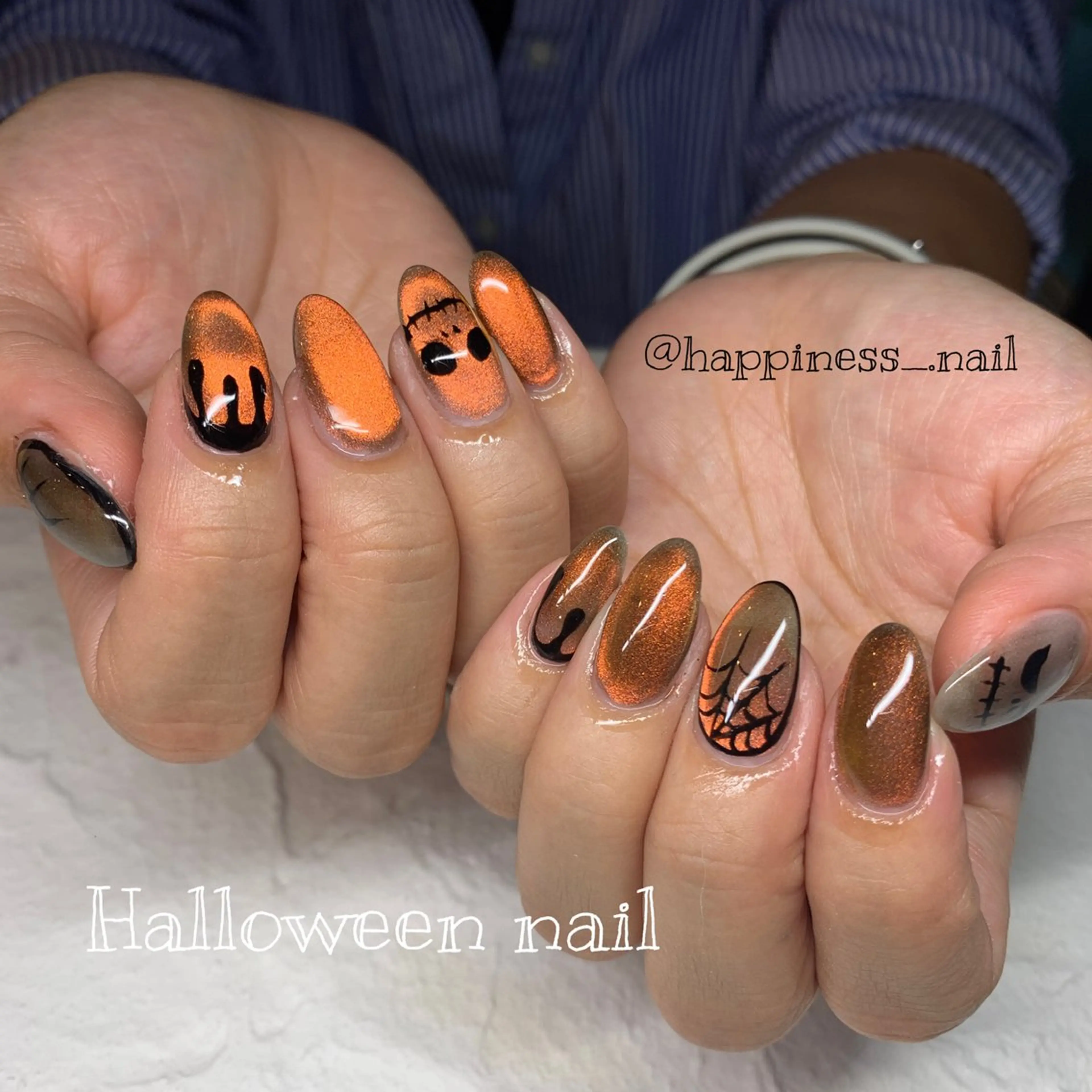 ネイル ハロウィン happiness nailのネイルデザイン
