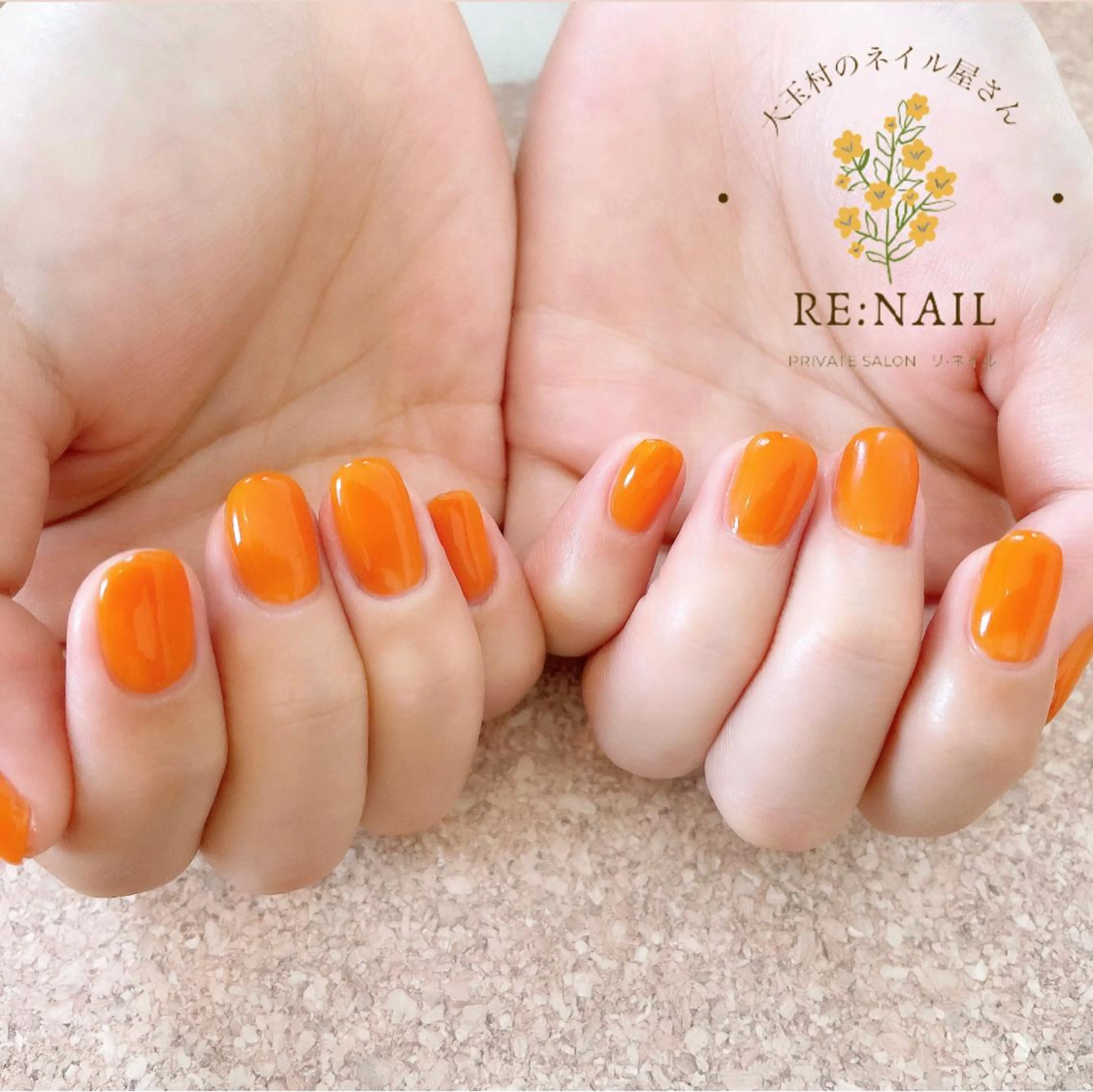 ネイル ワンカラーネイル かんの りなのネイルデザイン