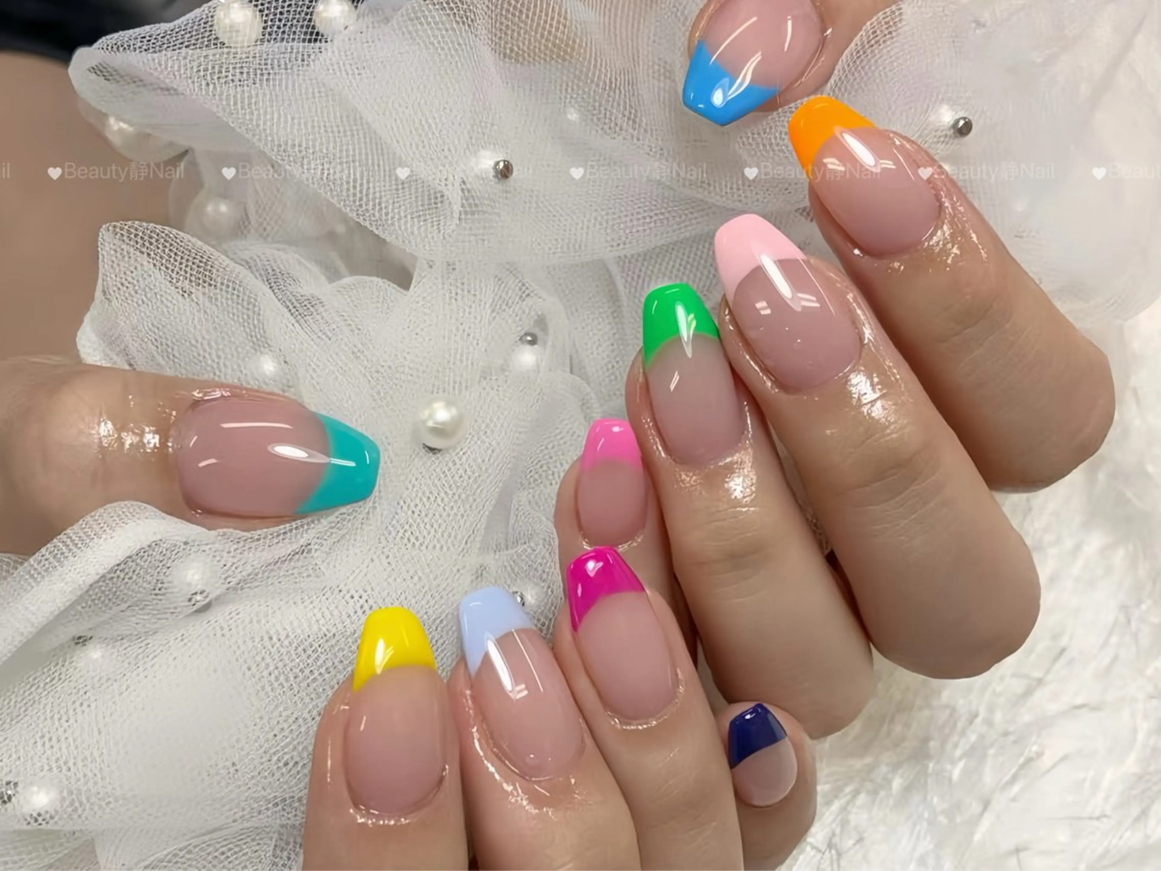 ネイル フレンチネイル ハンドネイル Beauty静 nailのネイルデザイン