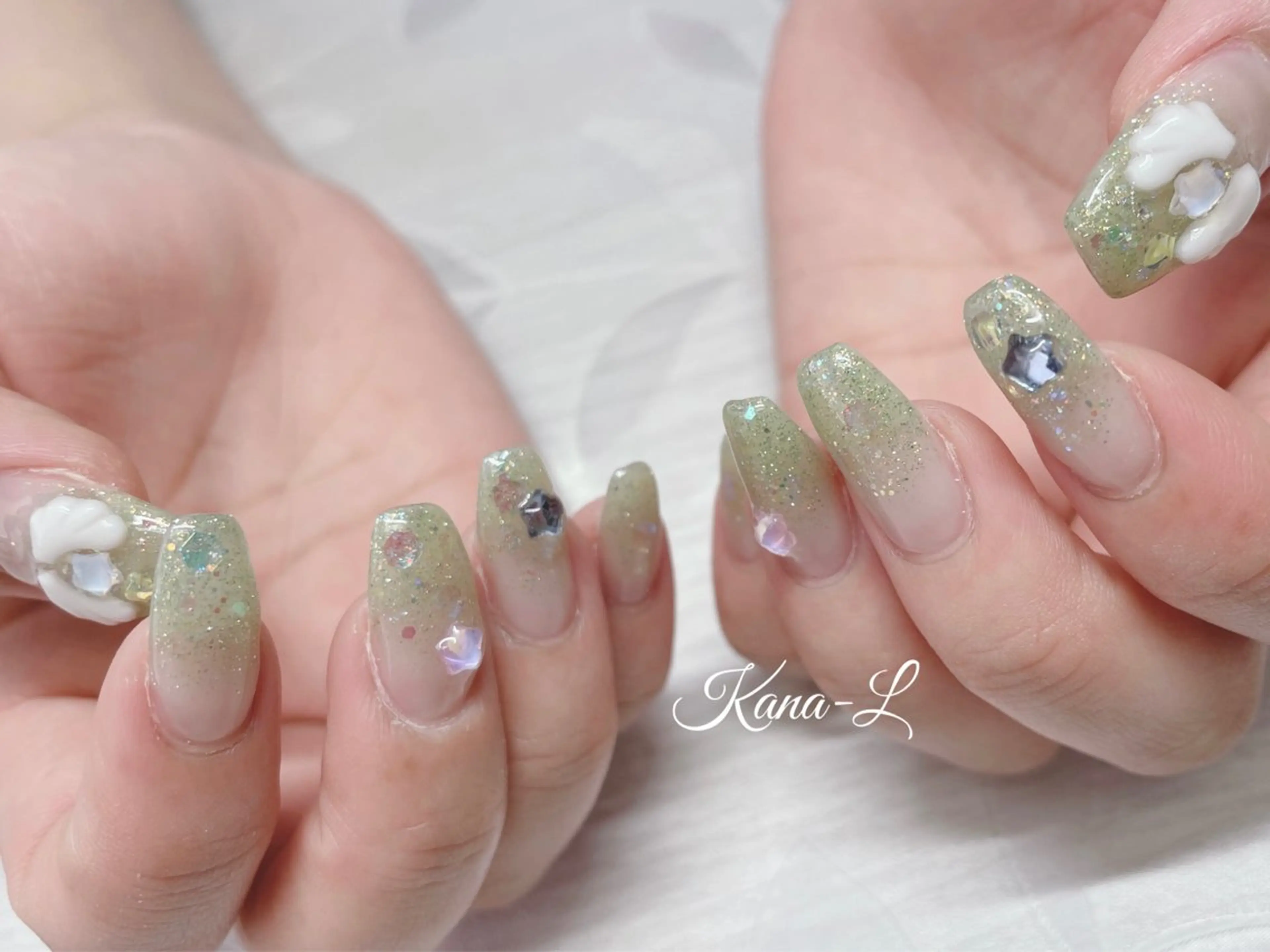 ネイル ジェルネイル 韓国ネイル パラジェル ワンホンネイル 芦辺 香奈のネイルデザイン