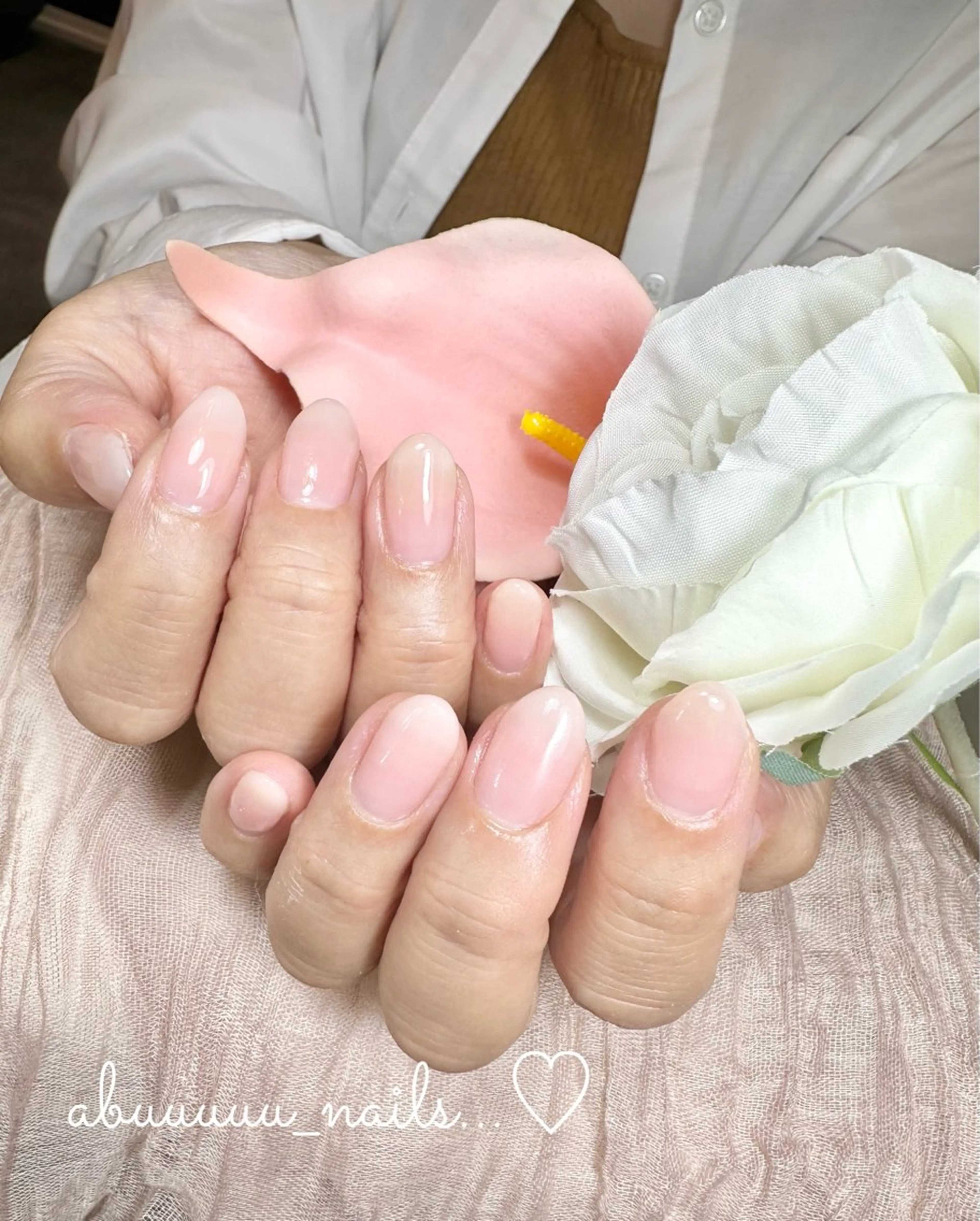 ネイル グラデーション オフィスネイル シンプルネイル abuuuuu nailsのネイルデザイン