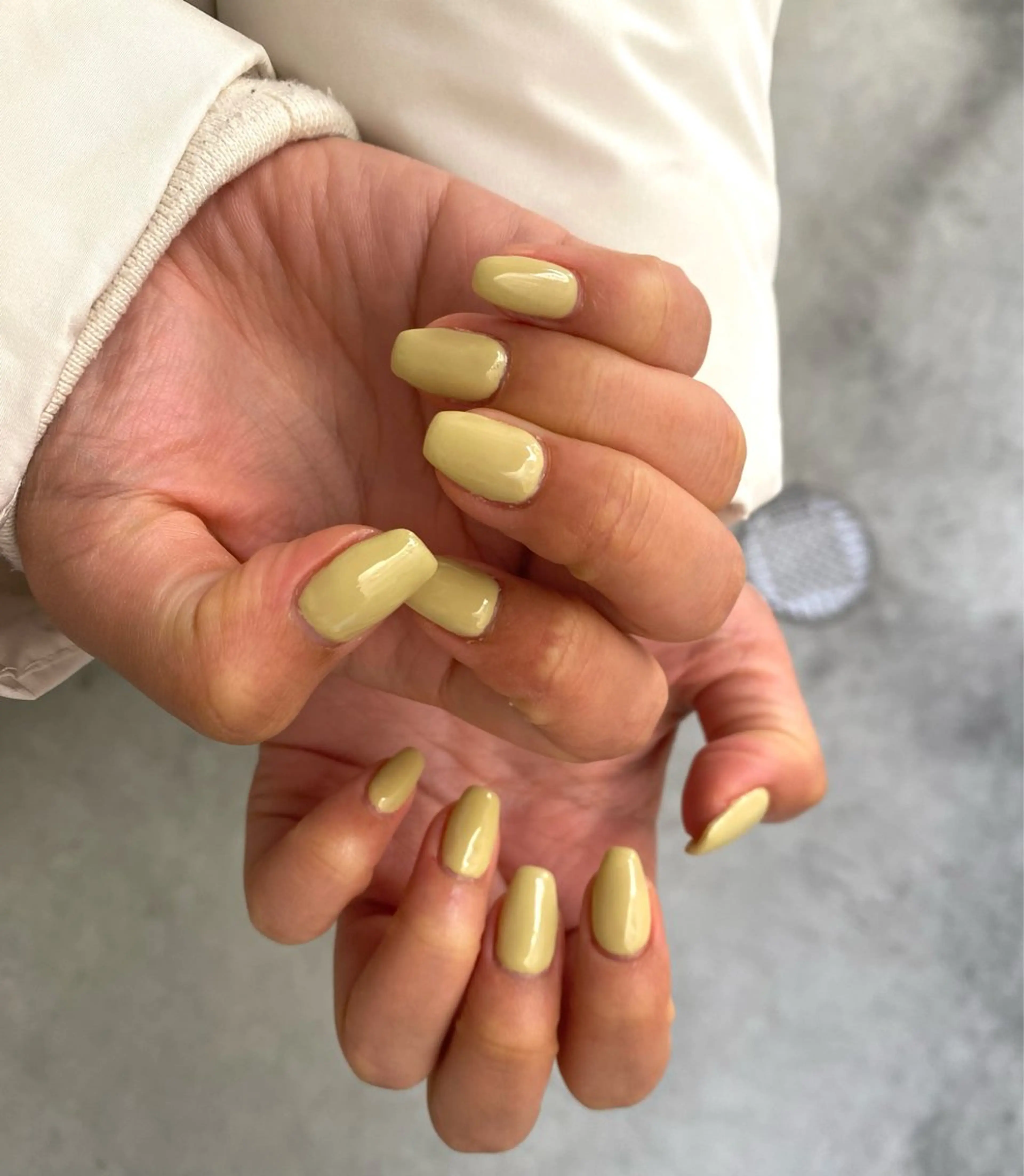 ネイル ワンカラーネイル 春ネイル 【ANEMONA】 Jasminのネイルデザイン