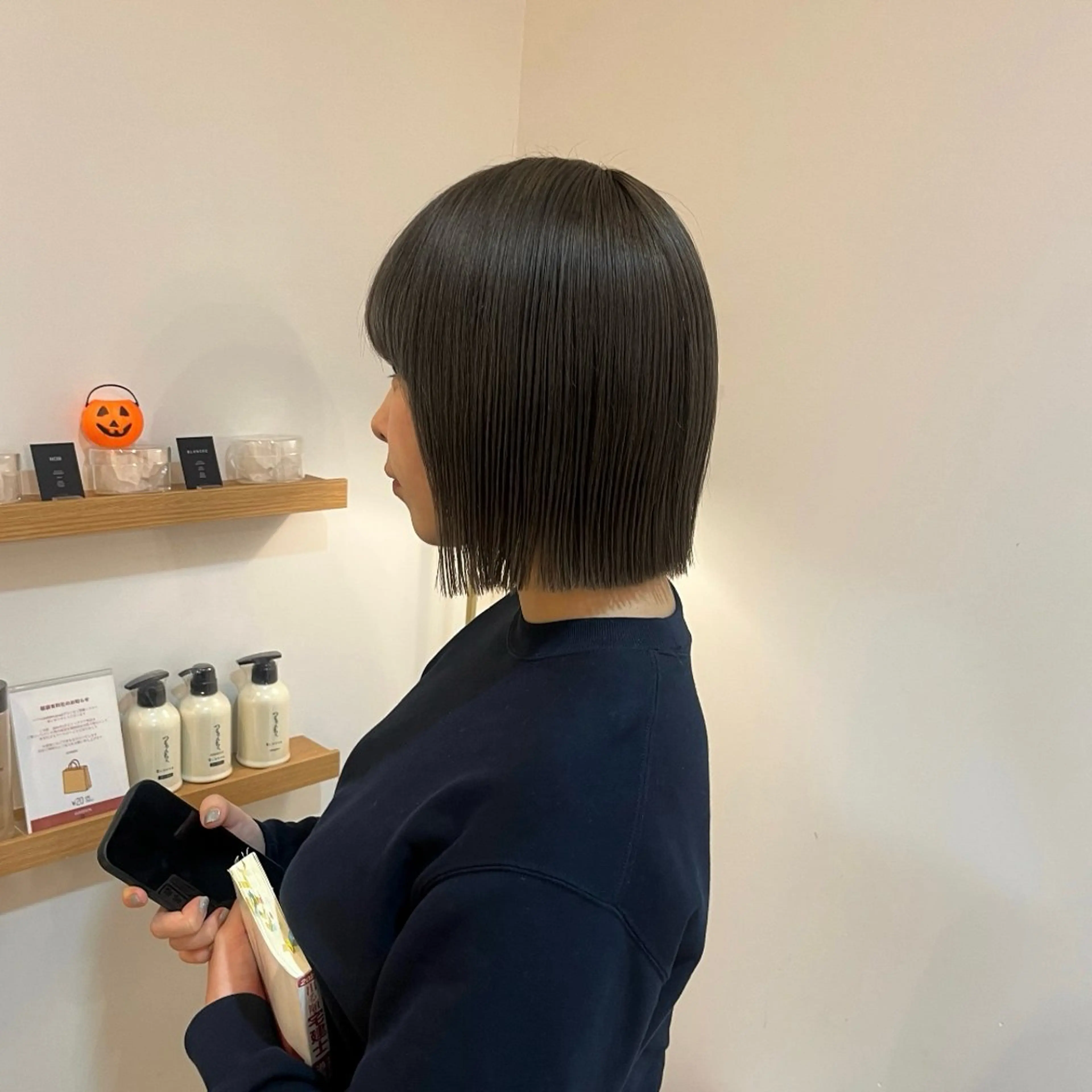 ショート カラー 透明感カラー オリーブカラー ボブ 髪質改善 韓国風ヘア カット ヘアカラー 韓国風/透明感カラー 🐵mayu* 🐵のヘアスタイル