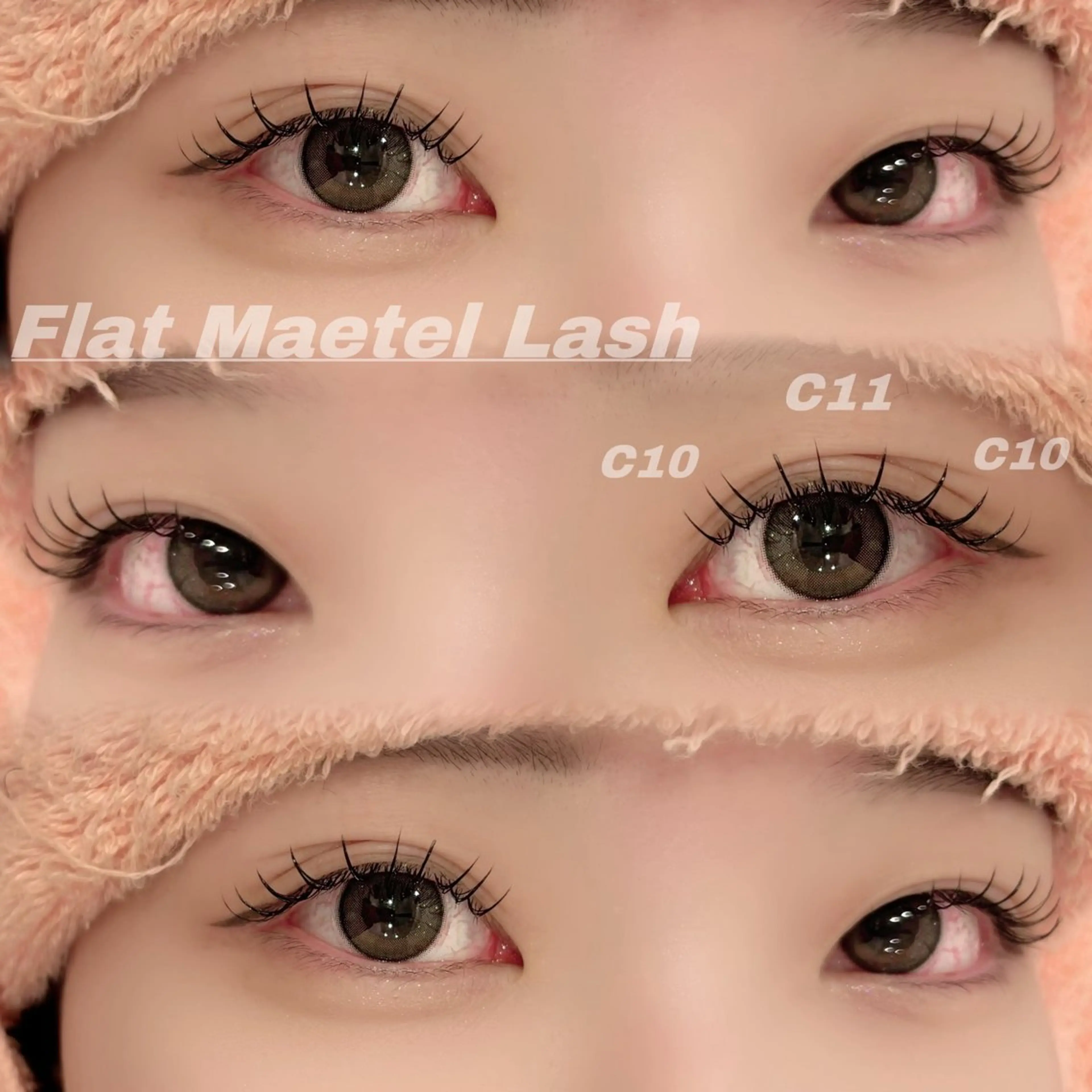 マツエク・マツパ 束感まつ毛 Cカール フラットラッシュ Eye ELSA lash栄店の眉毛・アイブロウイメージ