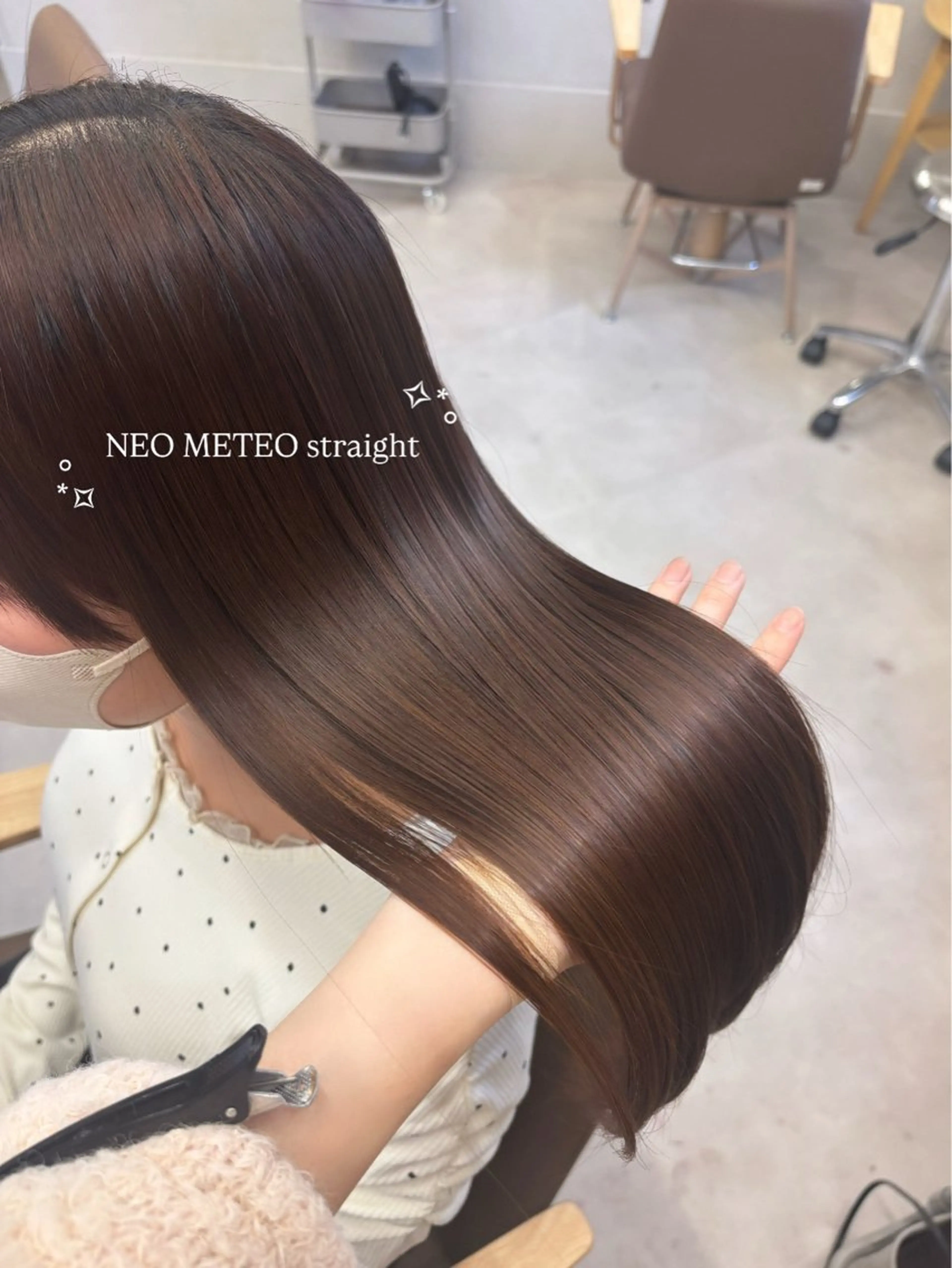 ロング 縮毛矯正 🎀暖色カラー🎀 airi♡のヘアスタイル