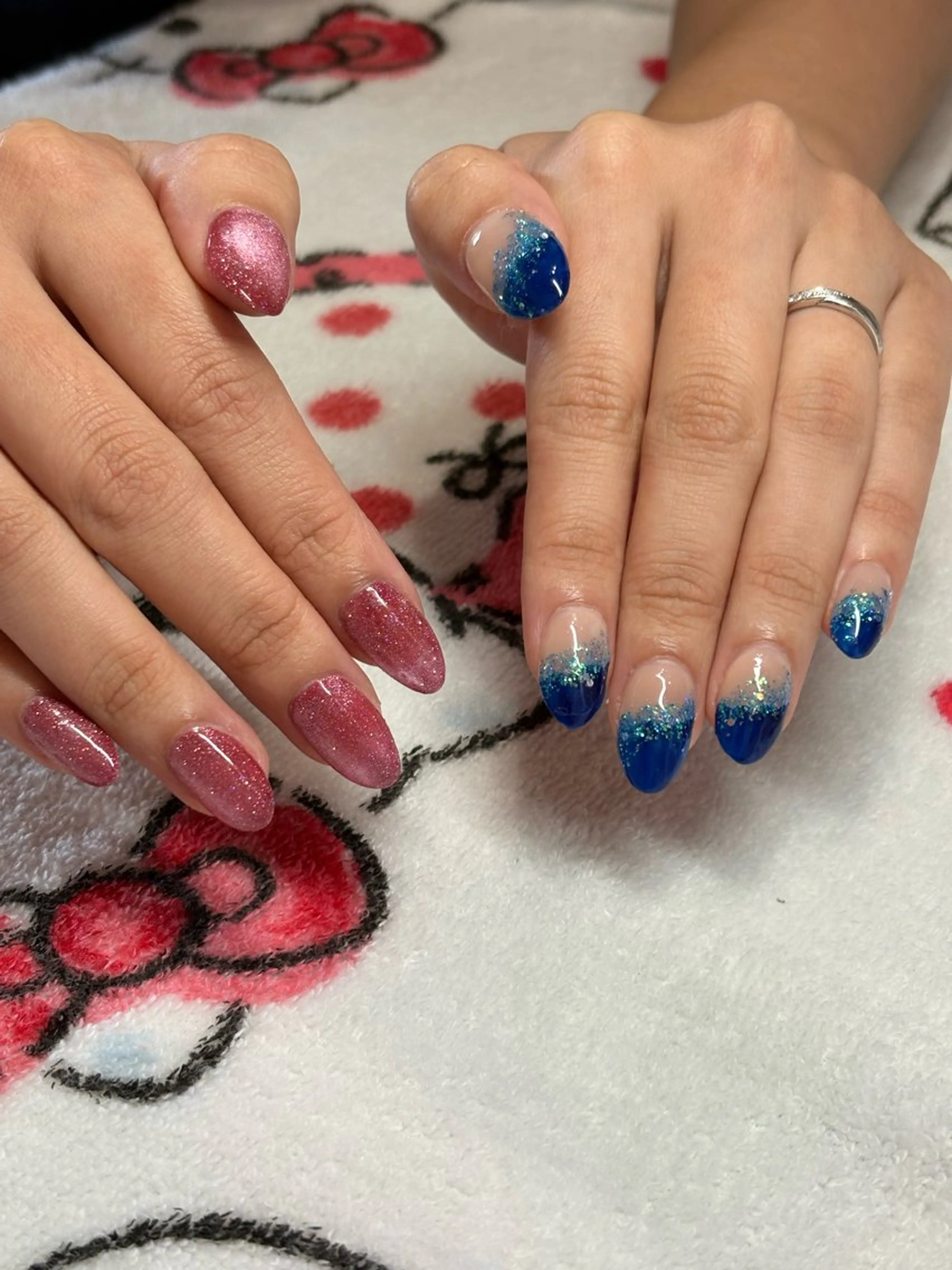 ネイル フラッシュネイル フラッシュマグ グラデーション マグネットネイル ハンドネイル nail_Milly所属・nail_ Millyのネイルデザイン