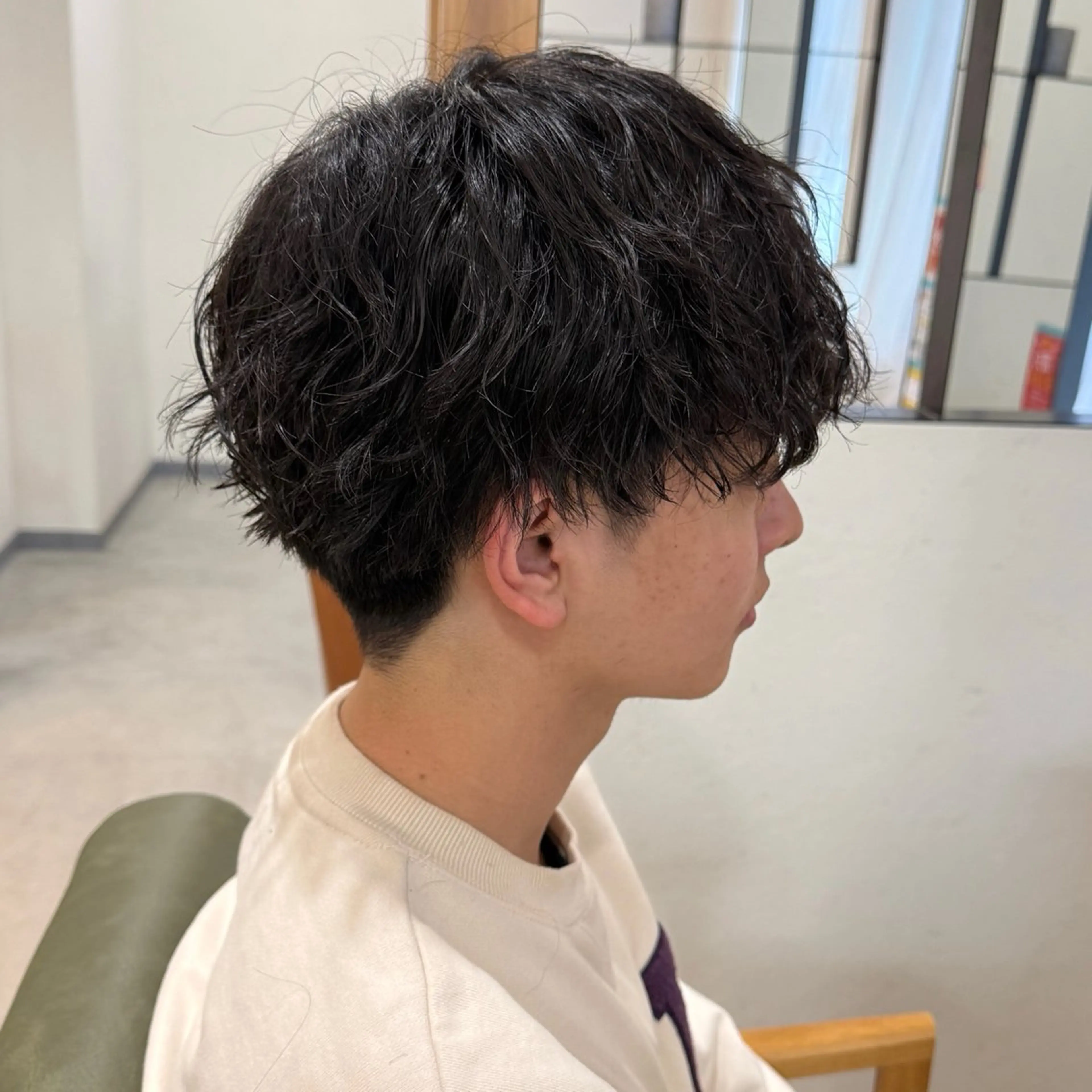 ショート カット パーマ ココナ🖤/メンズ /パーマ/nicoのヘアスタイル