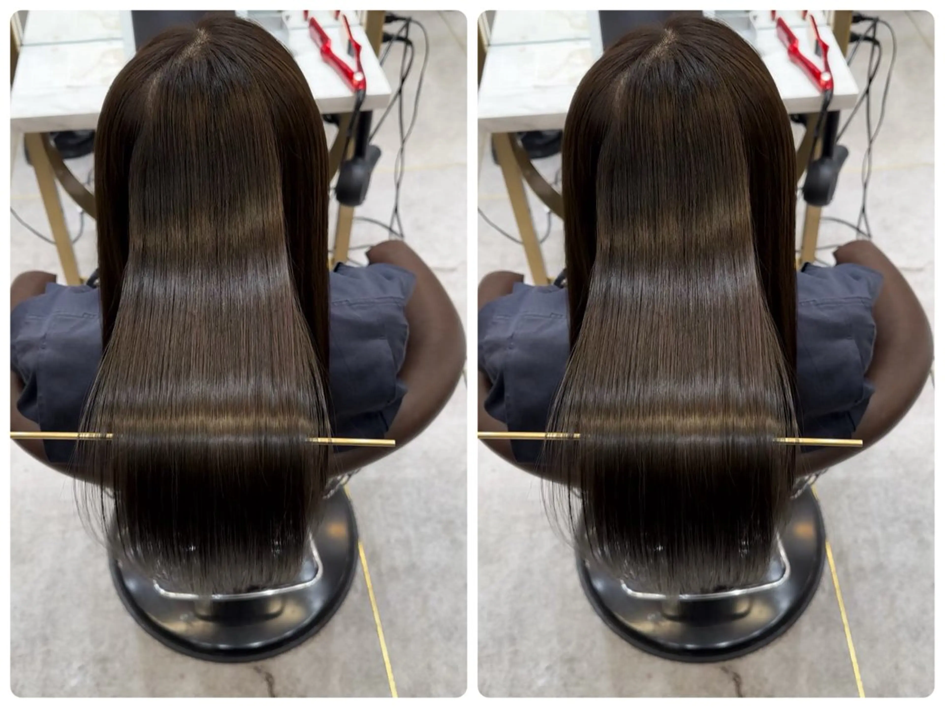 セミロング 髪質改善 縮毛矯正 トリートメント カット 縮毛矯正 トリートメント ✨レイヤー/韓国 /✨ヘア山下　遥のヘアスタイル