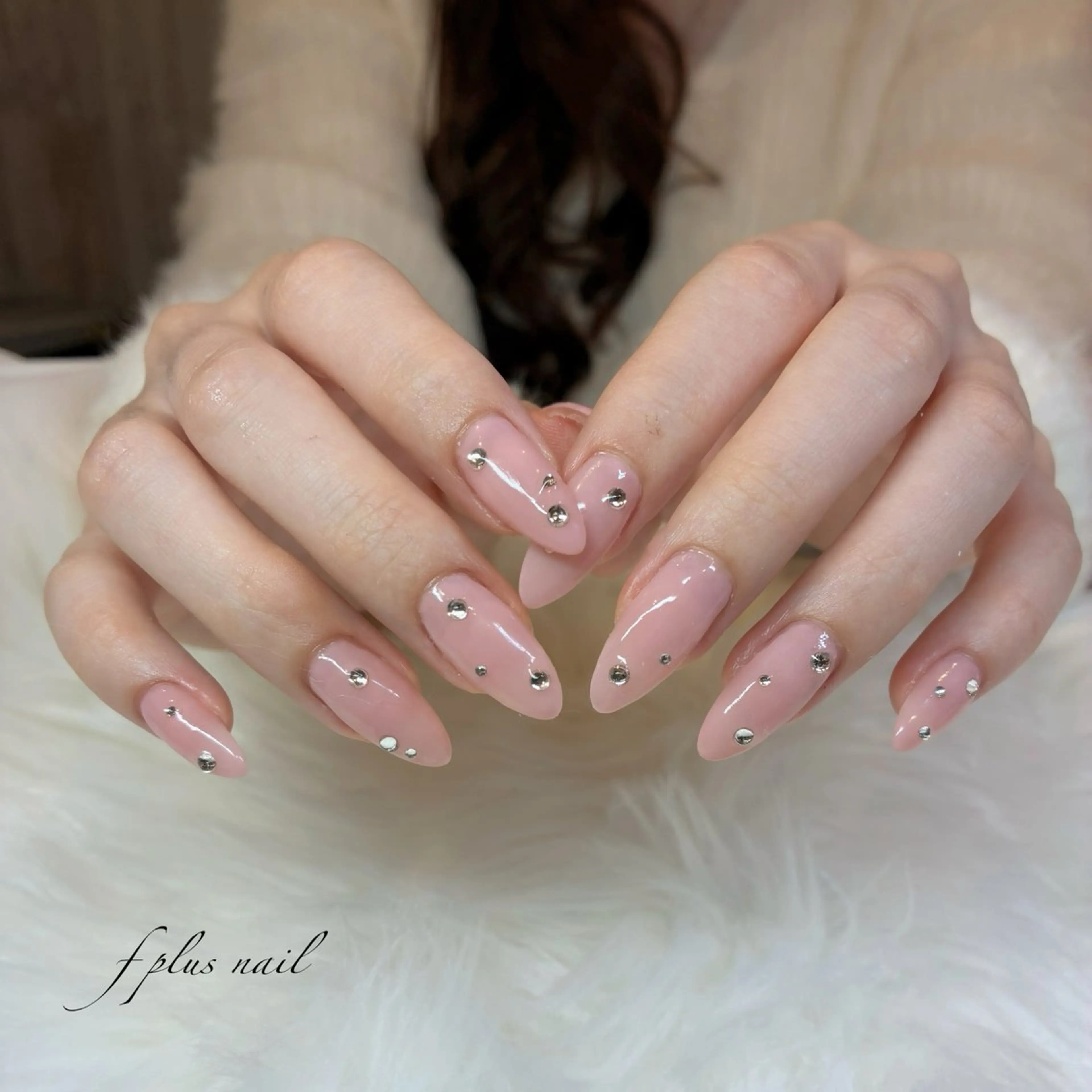 ネイル ストーンネイル ハンドネイル kanako nail🌷のネイルデザイン