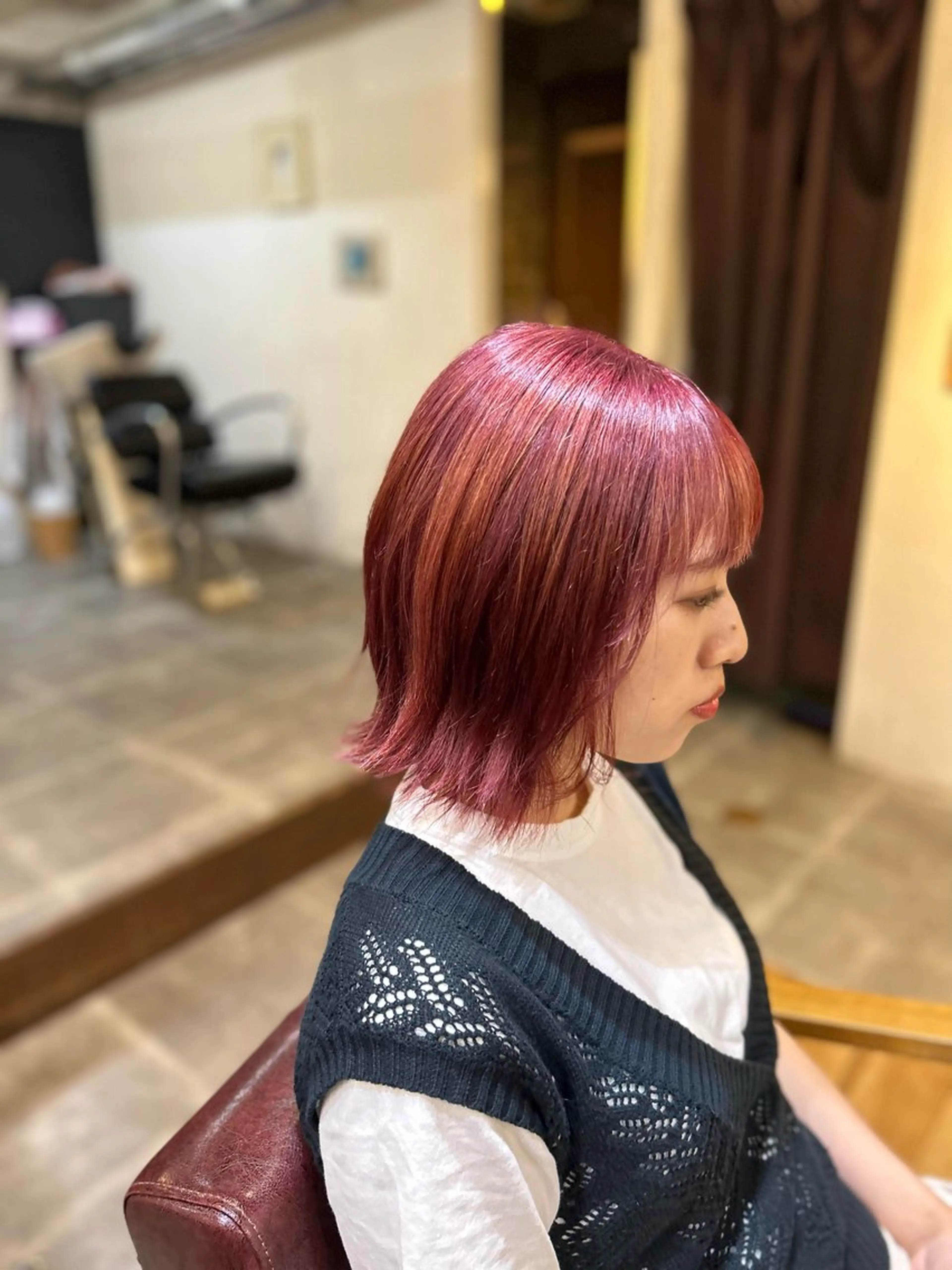 ショート カラー ヘアカラー CECIL hair なんば店所属・メンズパーマ 艶髪☆店長☆有馬のヘアスタイル