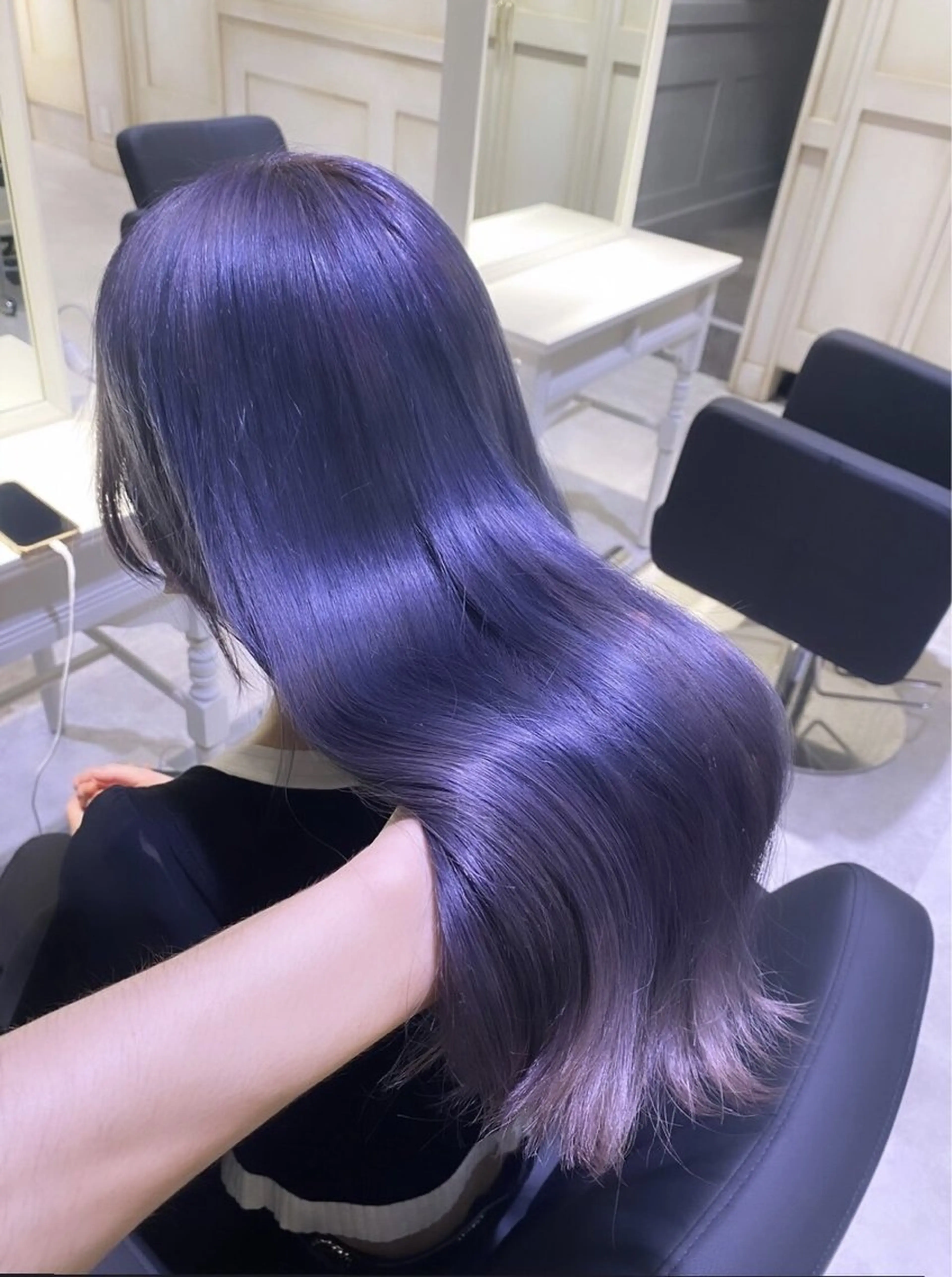 💜⋆͛パープル限定💜ྀིリタッチブリーチ+カラー+トリートメントの写真