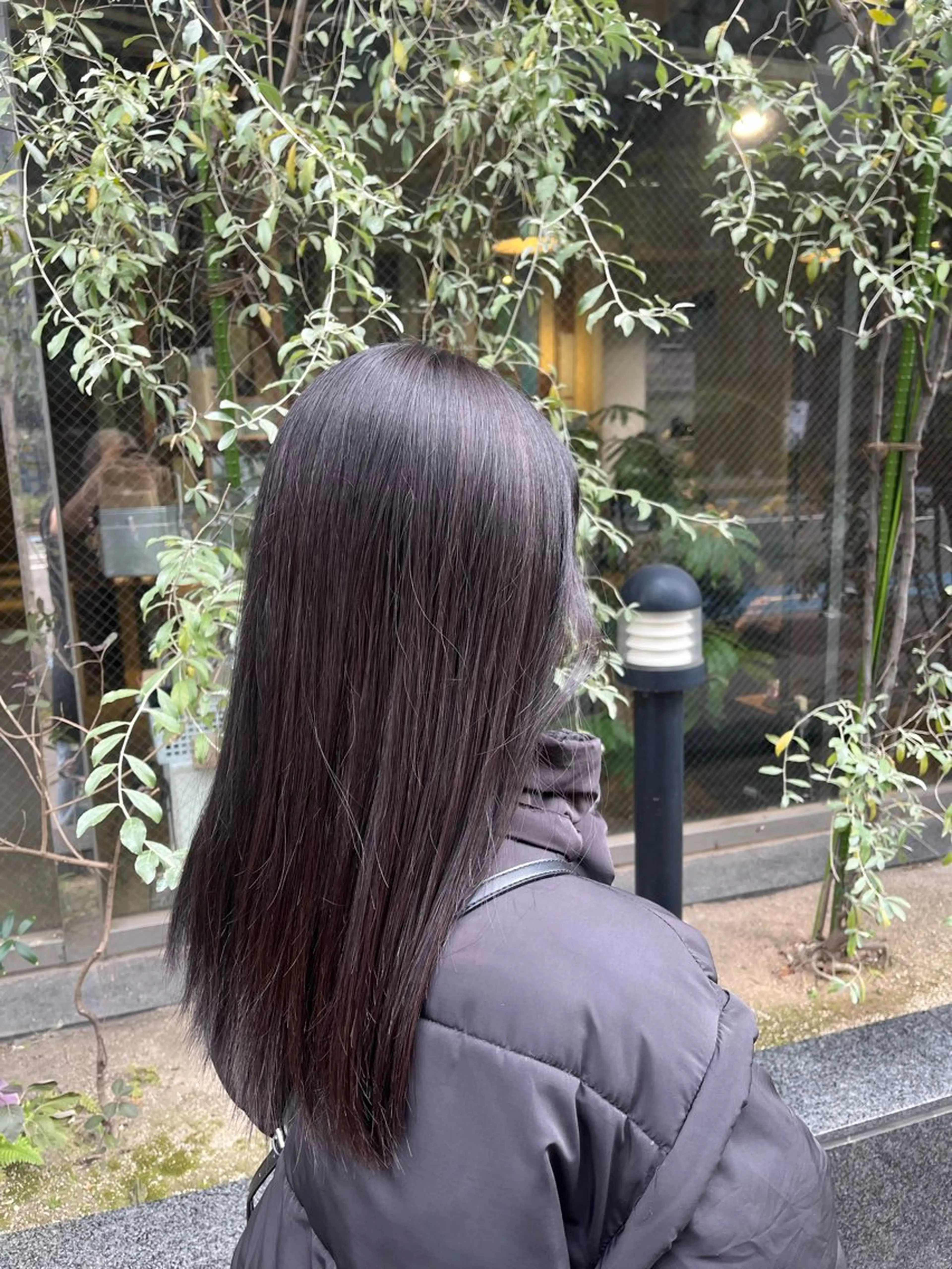 カラー カット ヘアカラー えんぐちとも／透明感 カラー／博多ボブのヘアスタイル