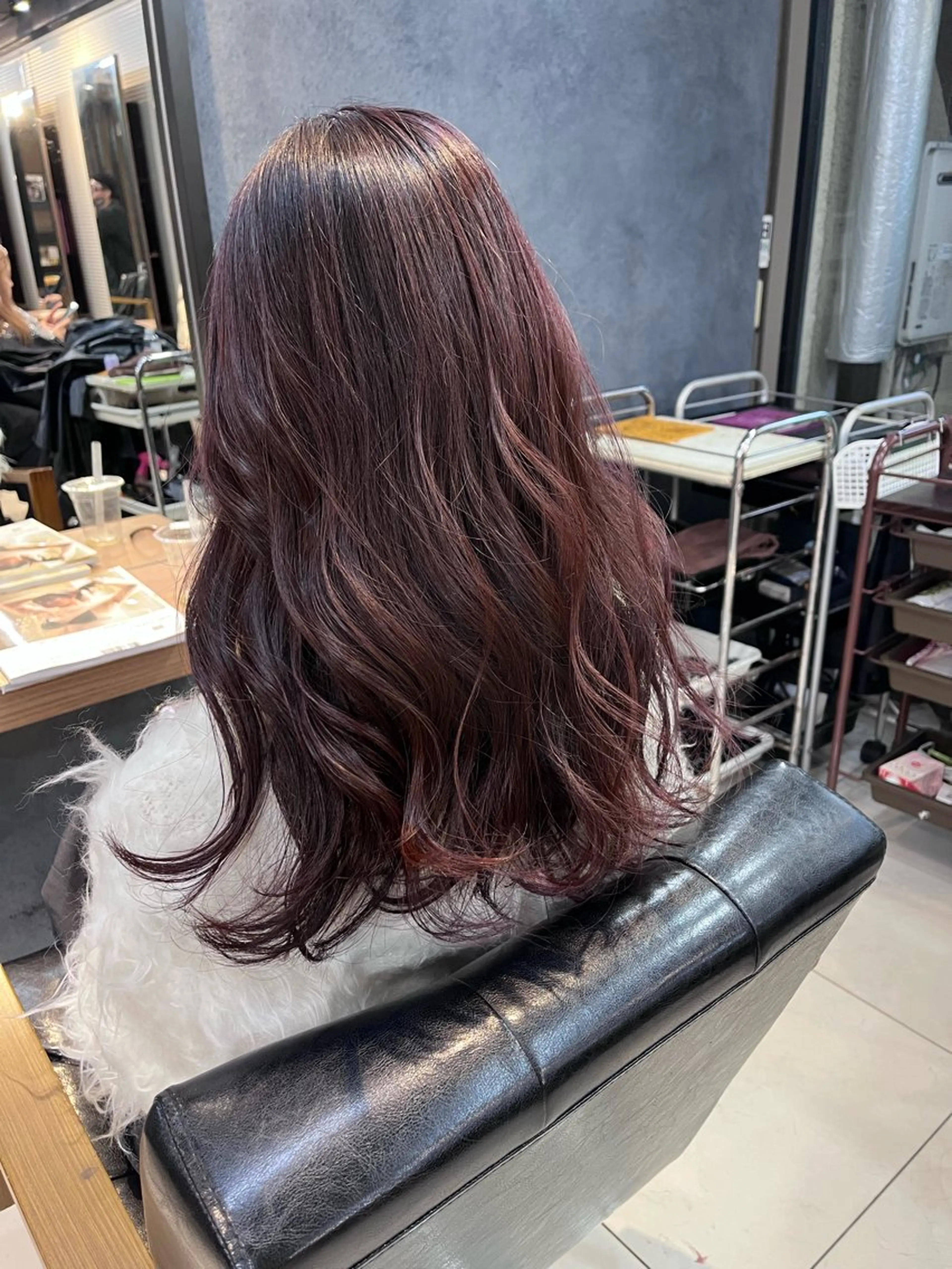 ロング カラー ヘアアレンジ メンズ ピンクカラー ローズカラー GO TODAY SHAiRE SALON所属・透明感カラー🤎 ゆりのヘアスタイル