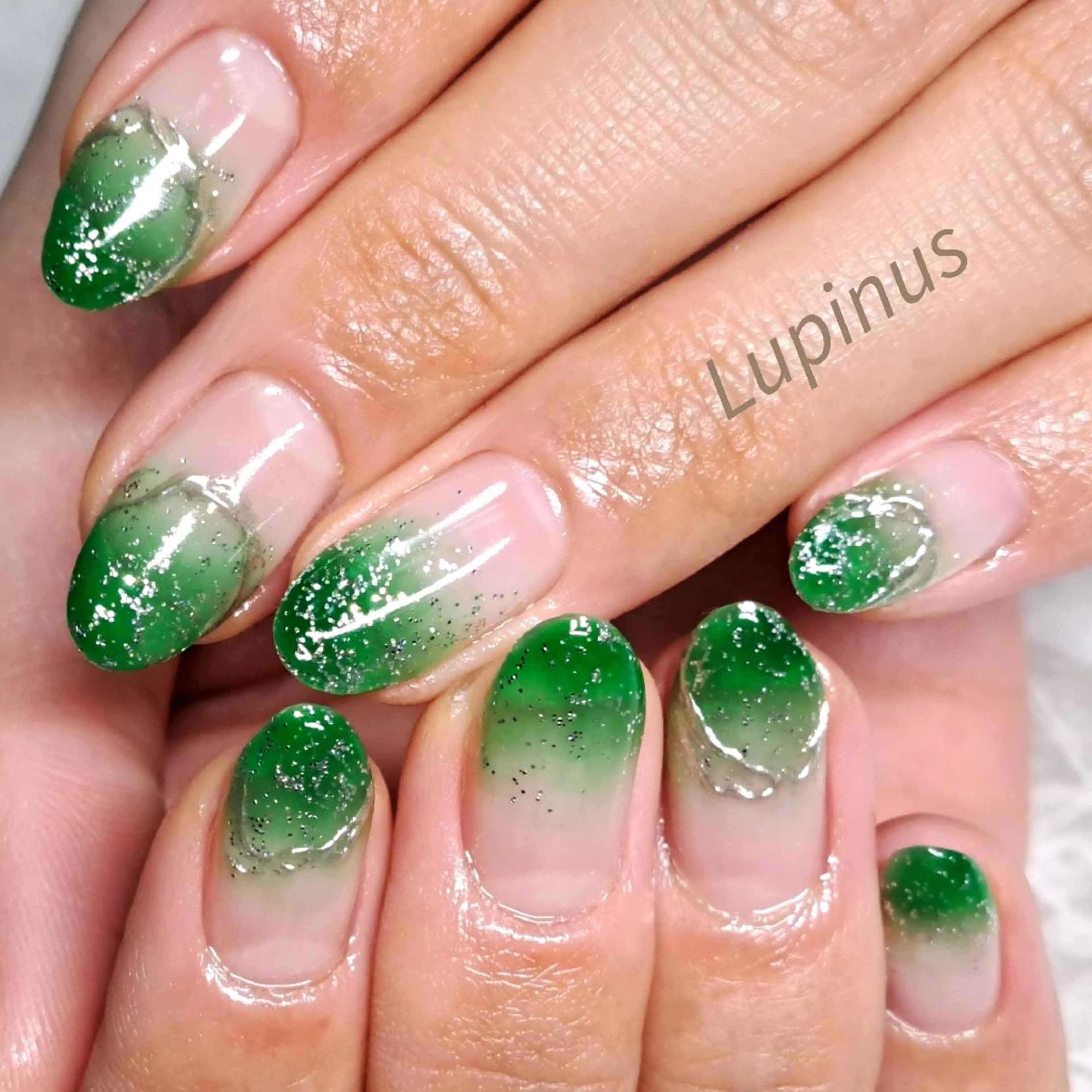 ネイル グリーン Lupinus所属・Lupinus ルピナスのネイルデザイン