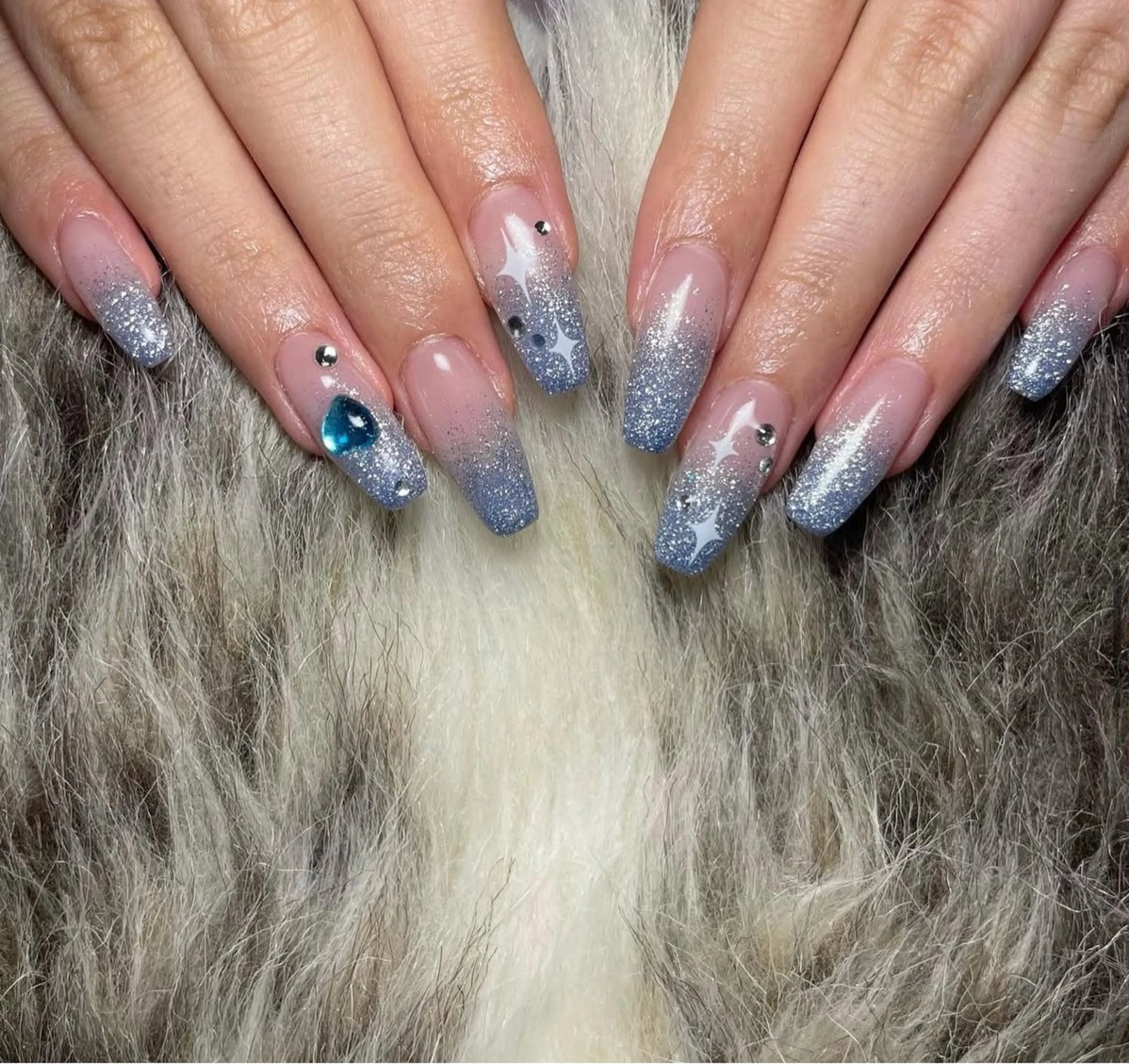 ラメグラ カラーベースありの写真