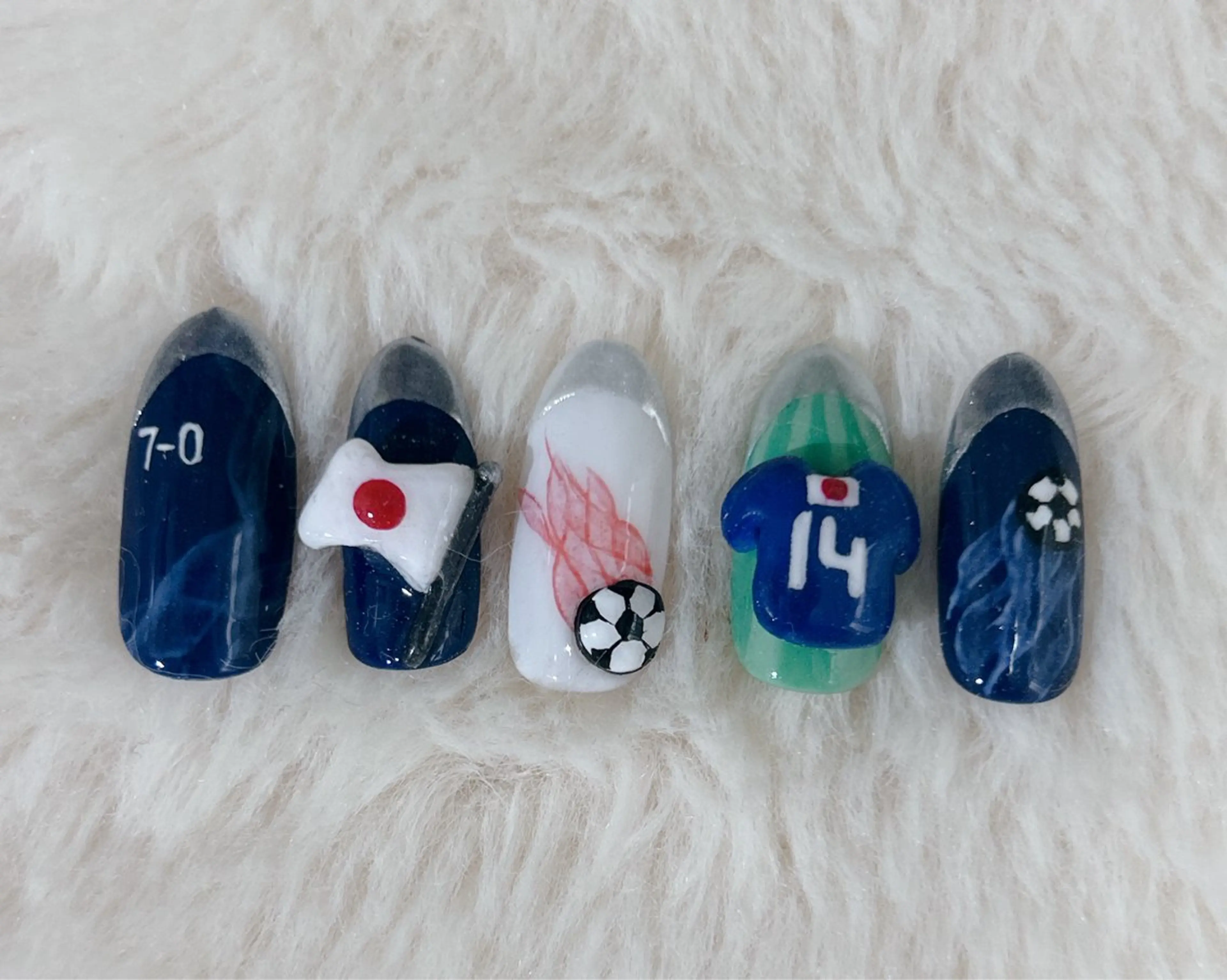 ネイル ブルー ハンドネイル Nail Salon Ｄream Mamのネイルデザイン