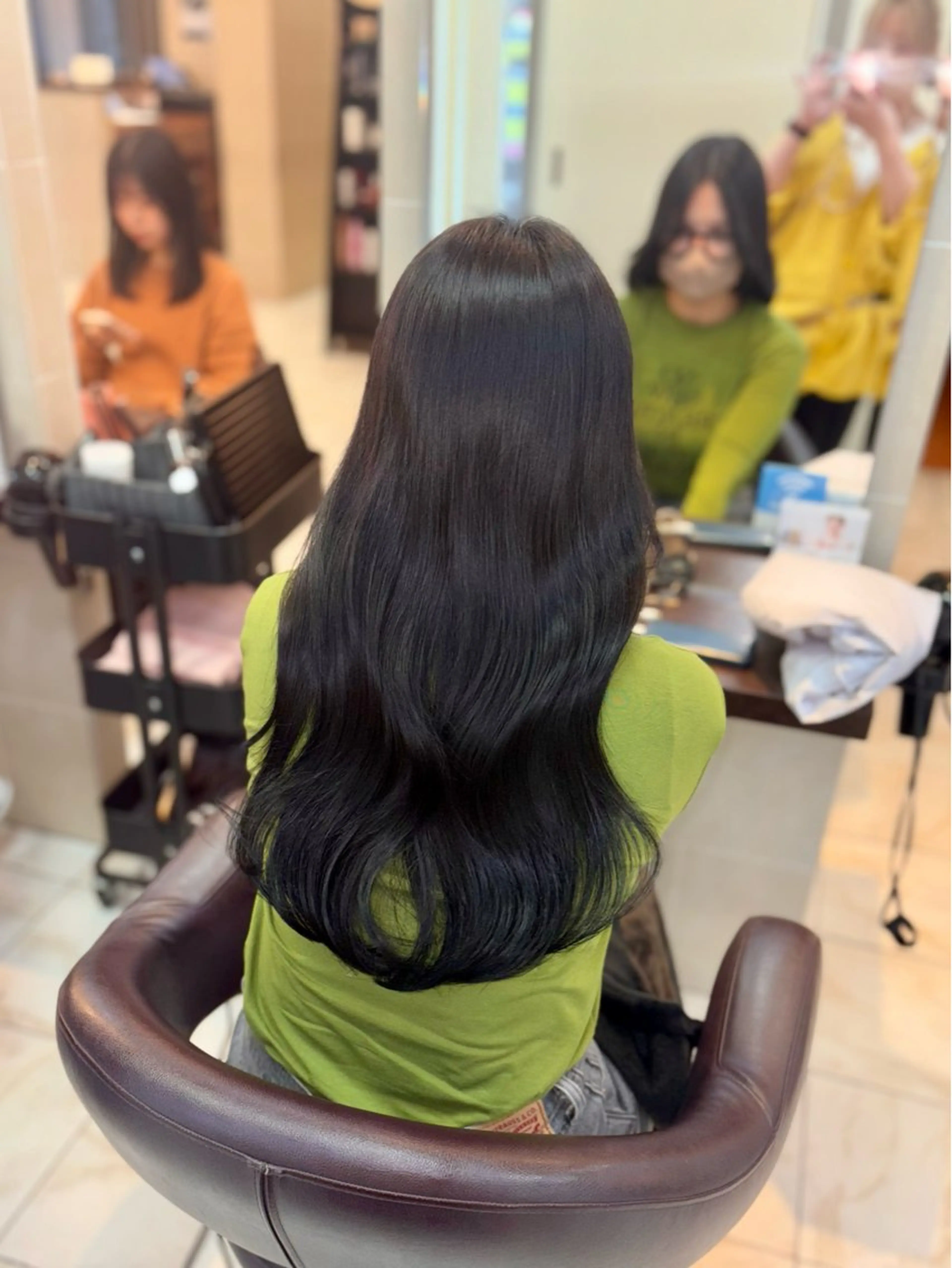 ロング カラー カット ヘアカラー 🎀透明感カラー 🐈ナズナのヘアスタイル