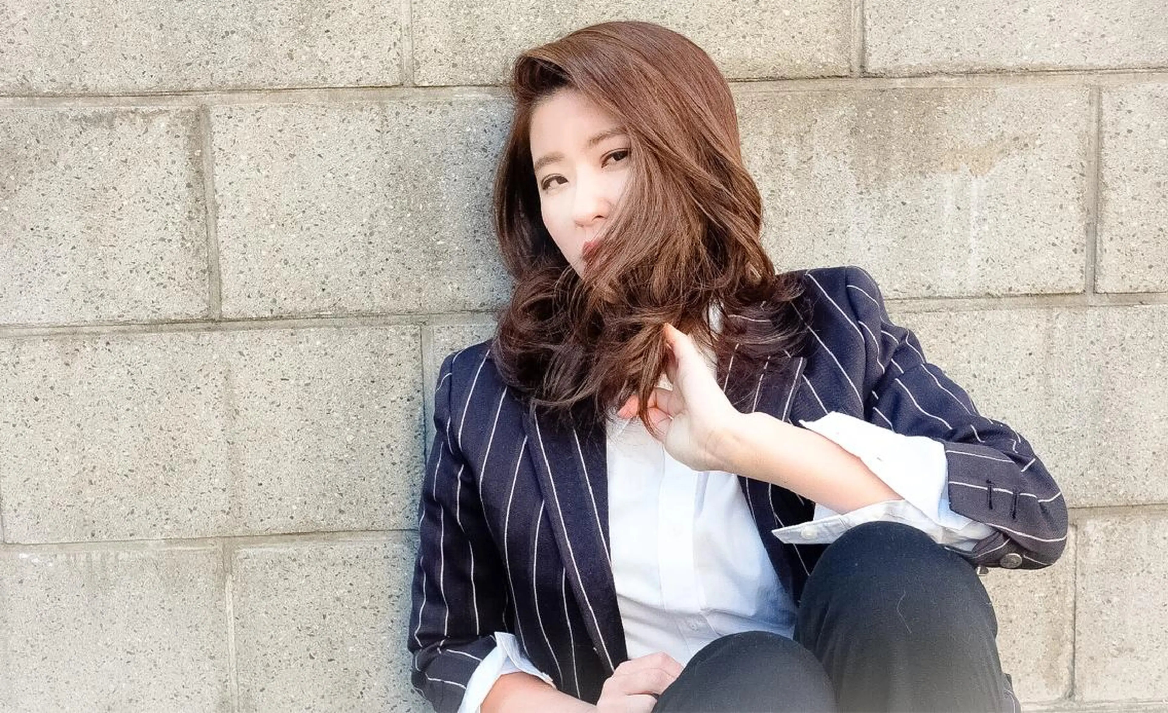 セミロング カラー パーマ MIRUCO by KURAKU所属・マキシ ヤスアキのヘアスタイル