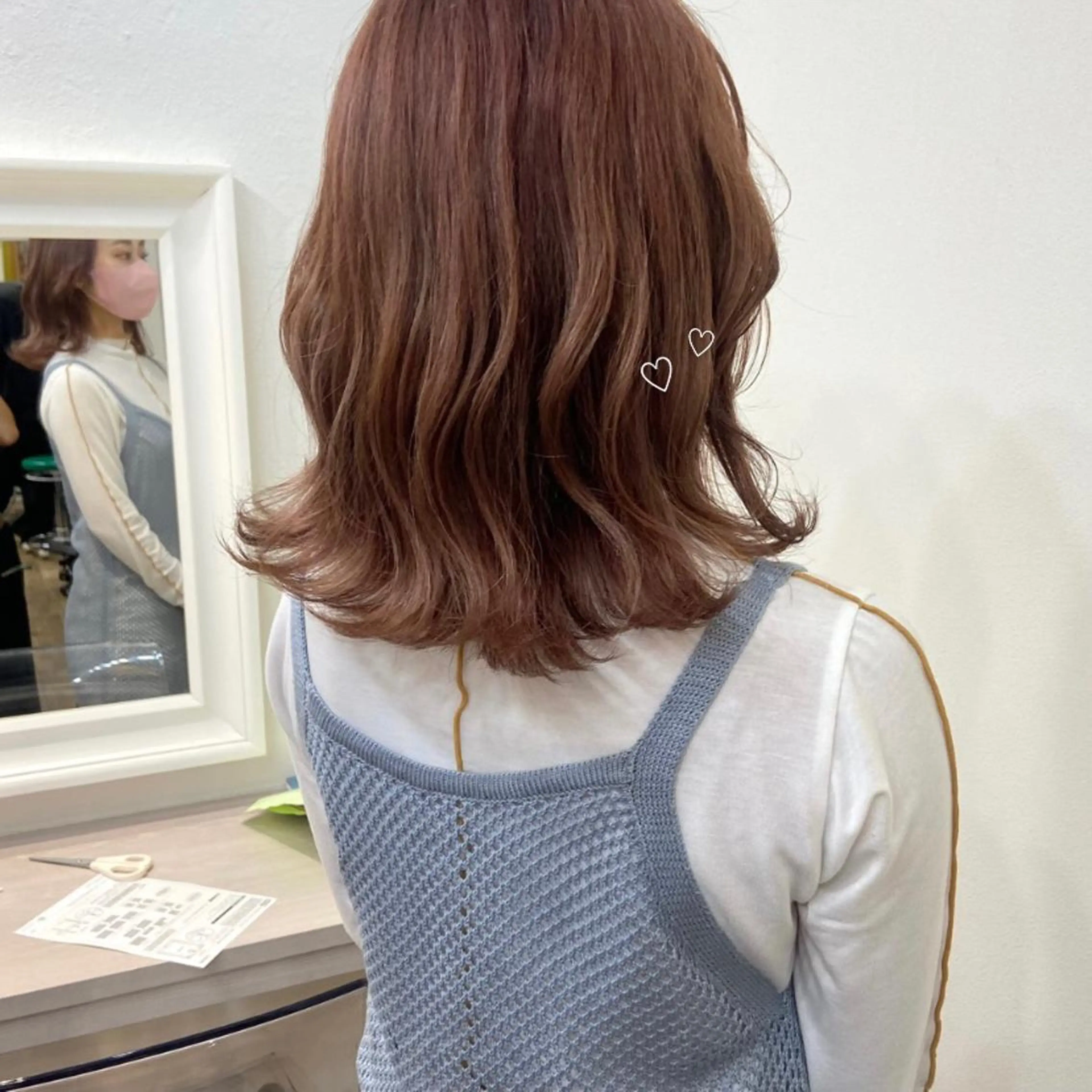 ミディアム カラー ベージュカラー ブリーチ ケアブリーチ 透明感カラー ダブルカラー mai 🎀 / 梅田美容室のヘアスタイル