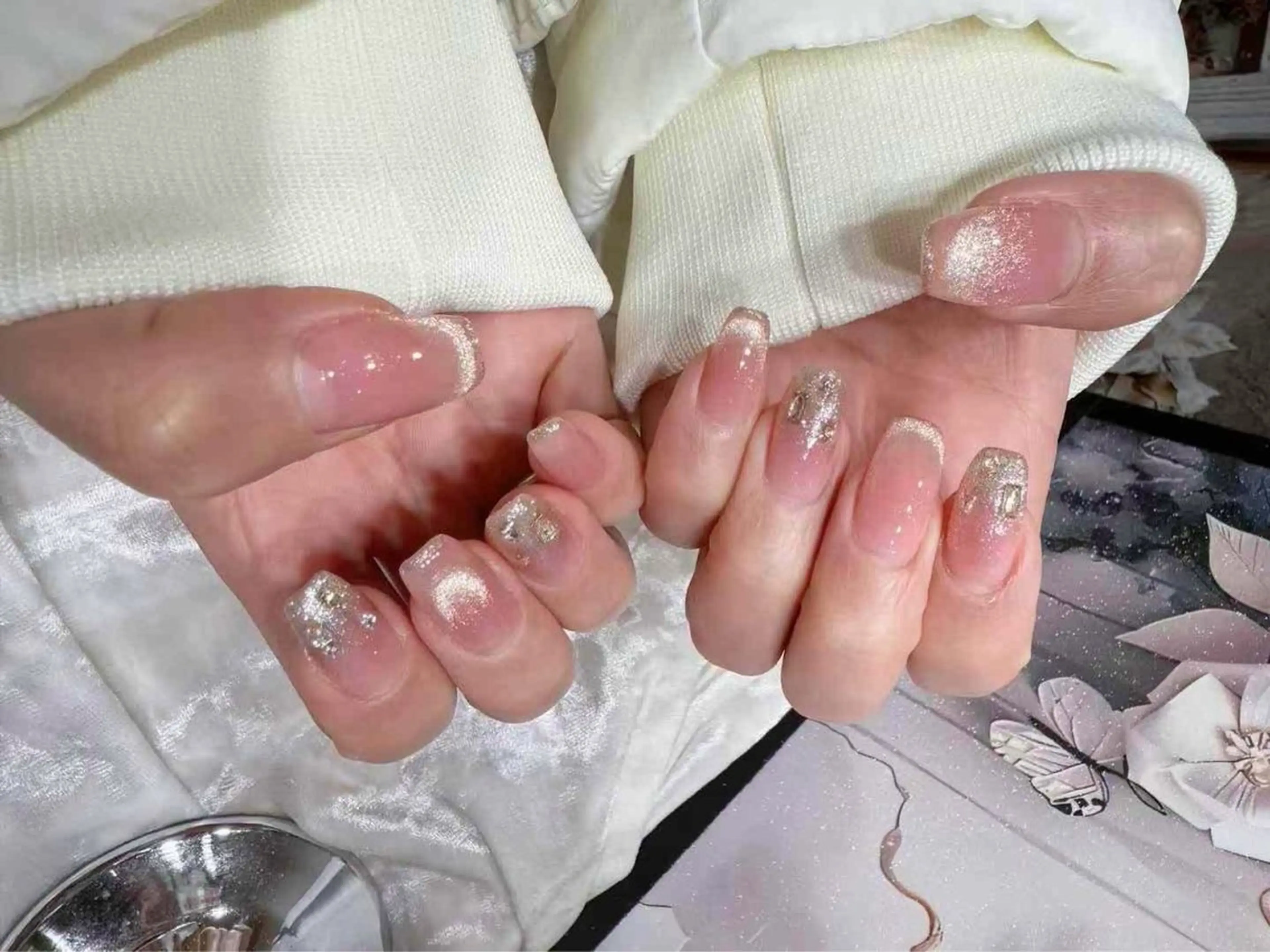 ネイル アートネイル フットネイル ジェルネイル ハート マグネットネイル Babarla nailのネイルデザイン