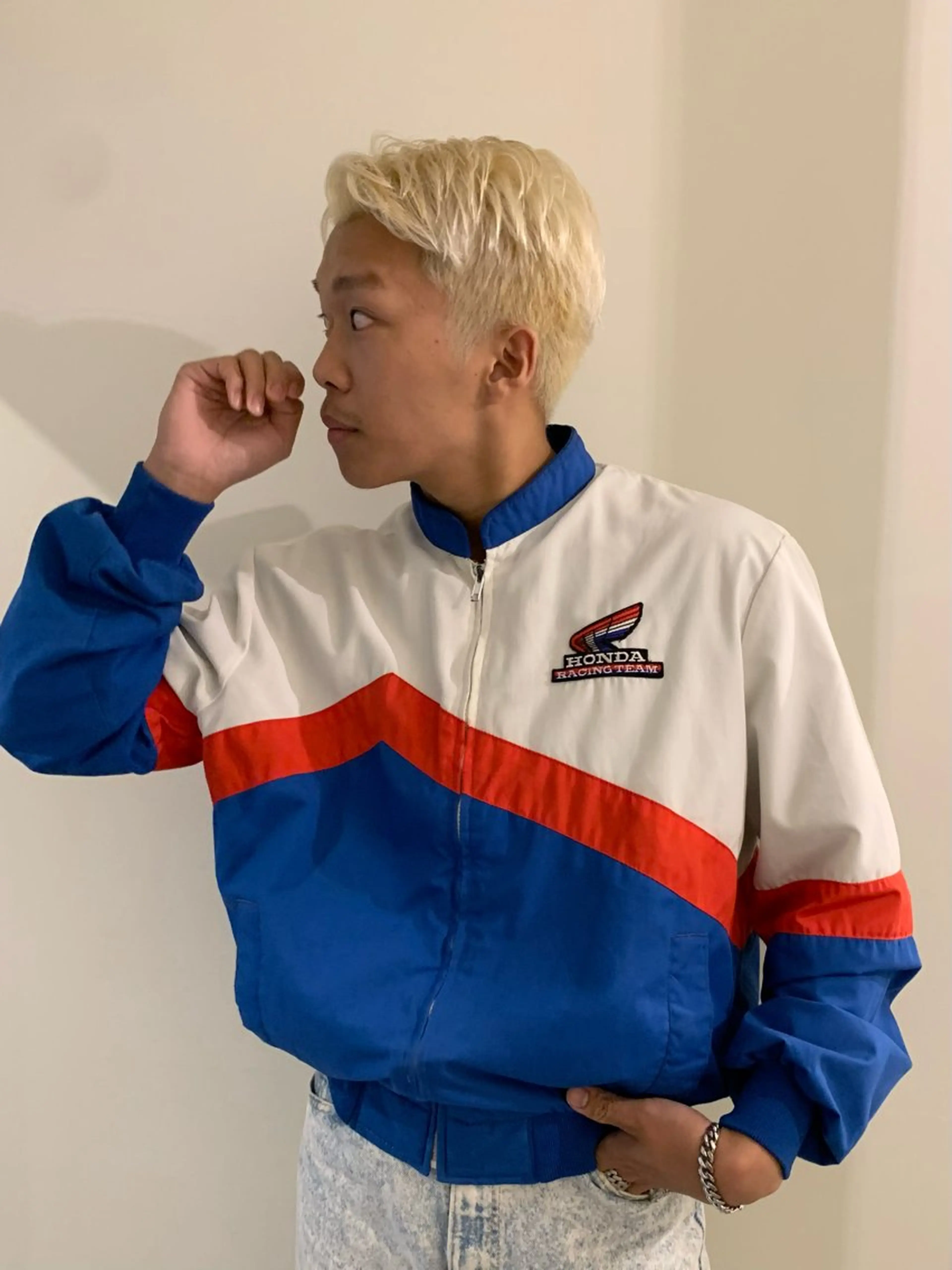 ショート カラー メンズ メンズハイトーン ハイトーンカラー ヘアカラー 落合希 Olivebeigeのヘアスタイル