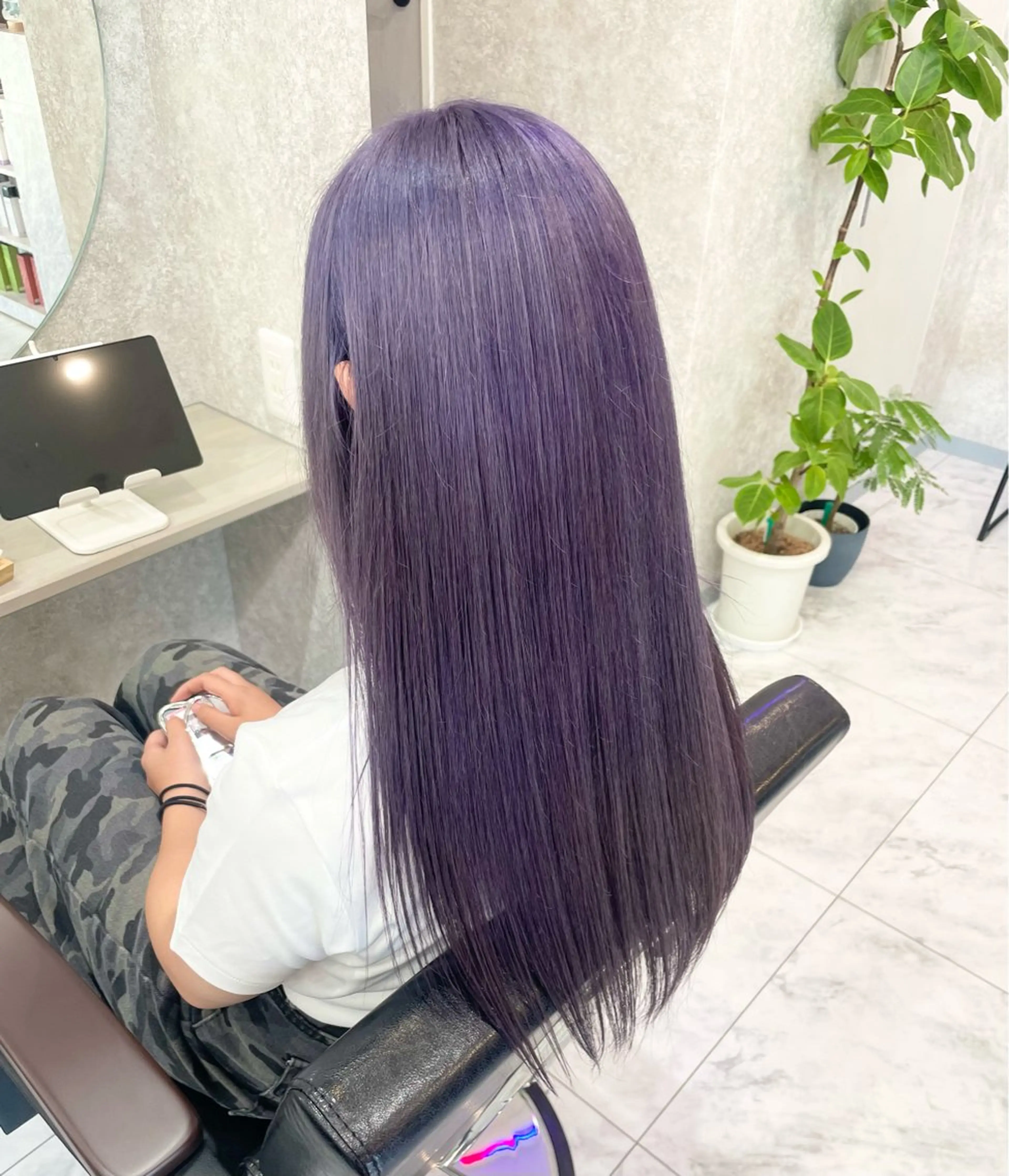 ロング 🦋ハイトーン🦋 石山 希理🦋のヘアスタイル