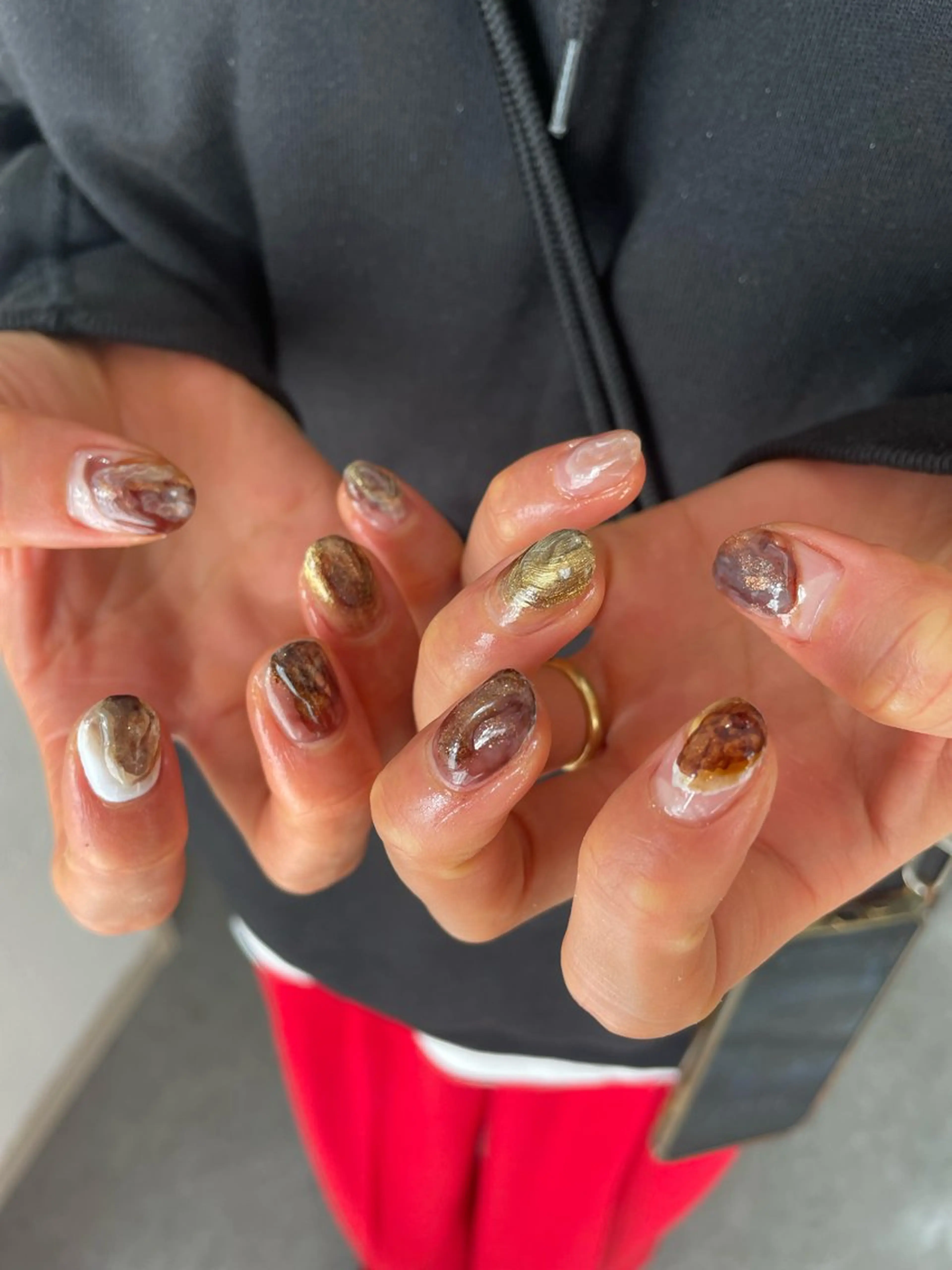 ネイル ニュアンスネイル ハンドネイル 【 Lea's 】 kaedeのネイルデザイン