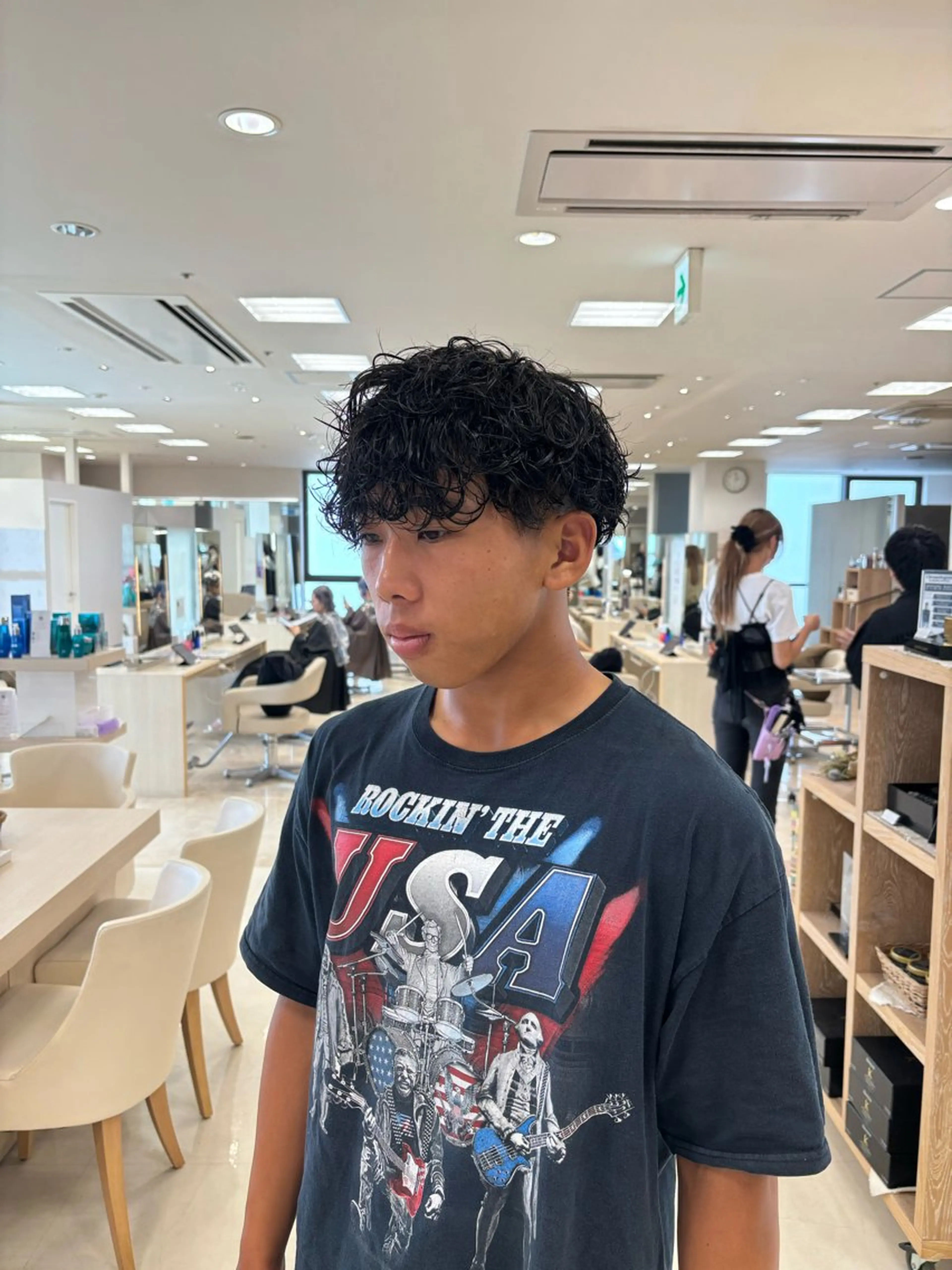 パーマ メンズ カット パーマ トリートメント 湘南/メンズパーマ/ ハイライト/ユチカのヘアスタイル