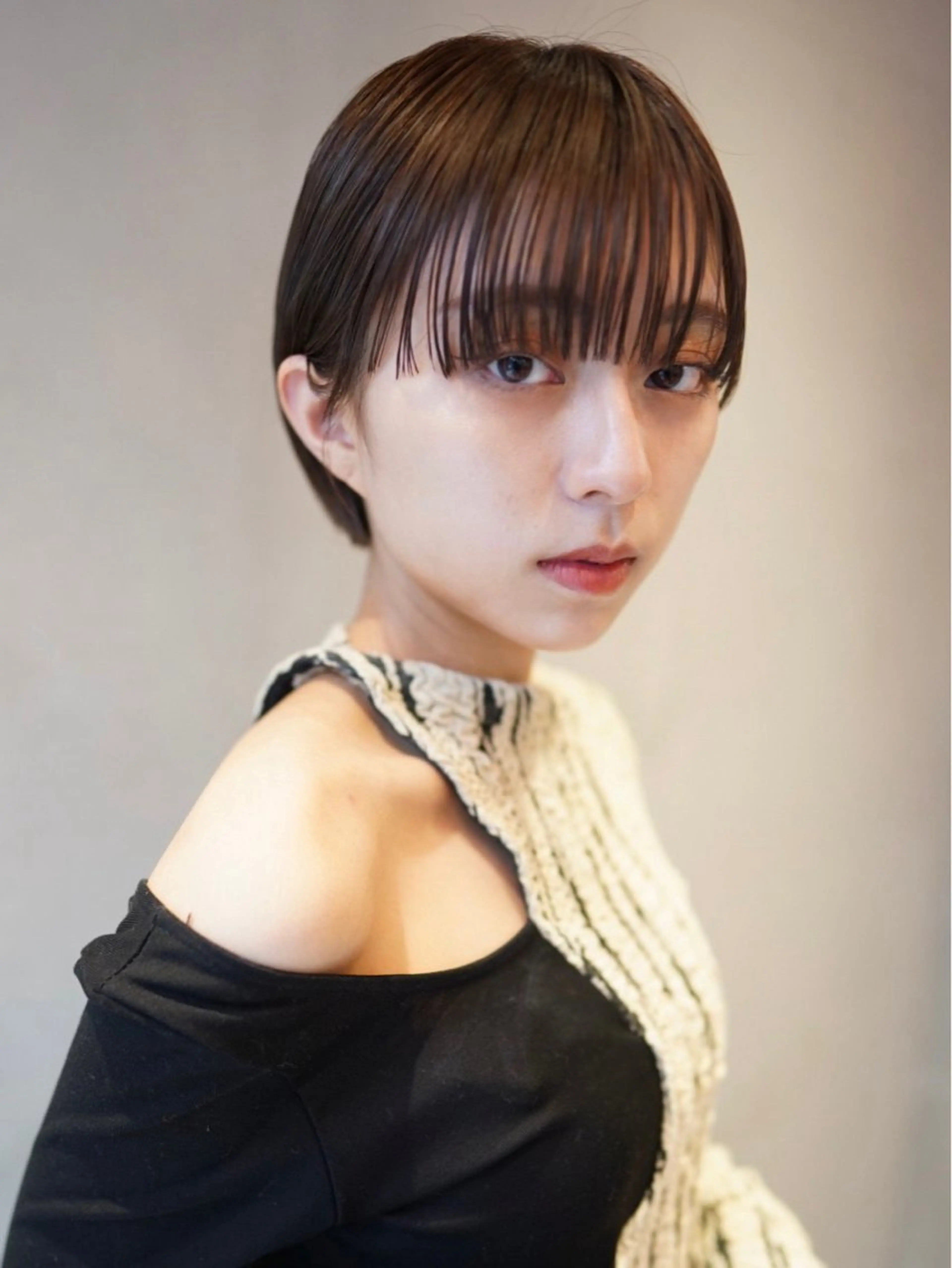 ショート nicoTOKYO 原宿所属・センターパート /メンズ/海野颯生のヘアスタイル