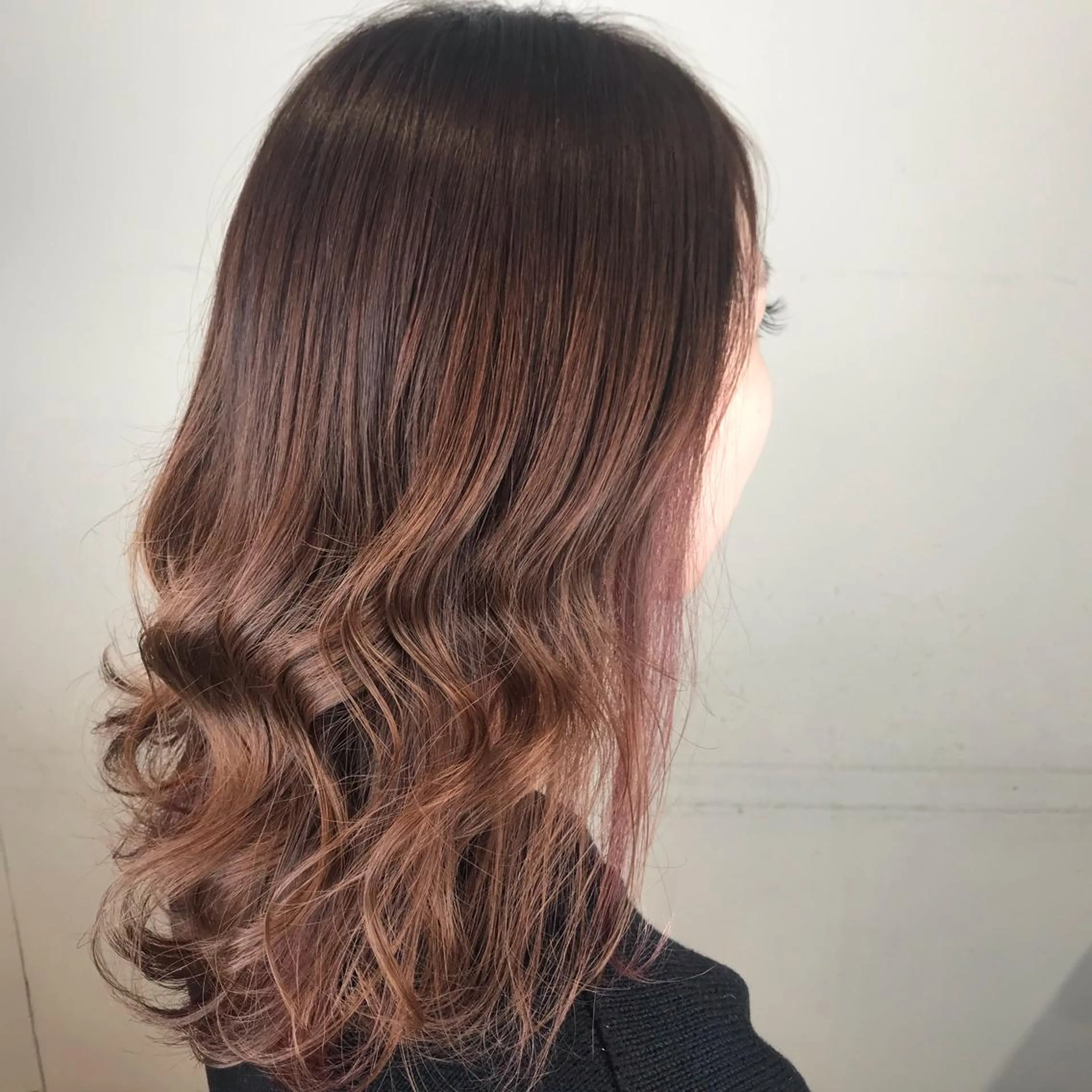 セミロング カラー ヘアアレンジ knock【ノック】所属・烏丸韓国ヘア🇰🇷 ayaka🎀のヘアスタイル