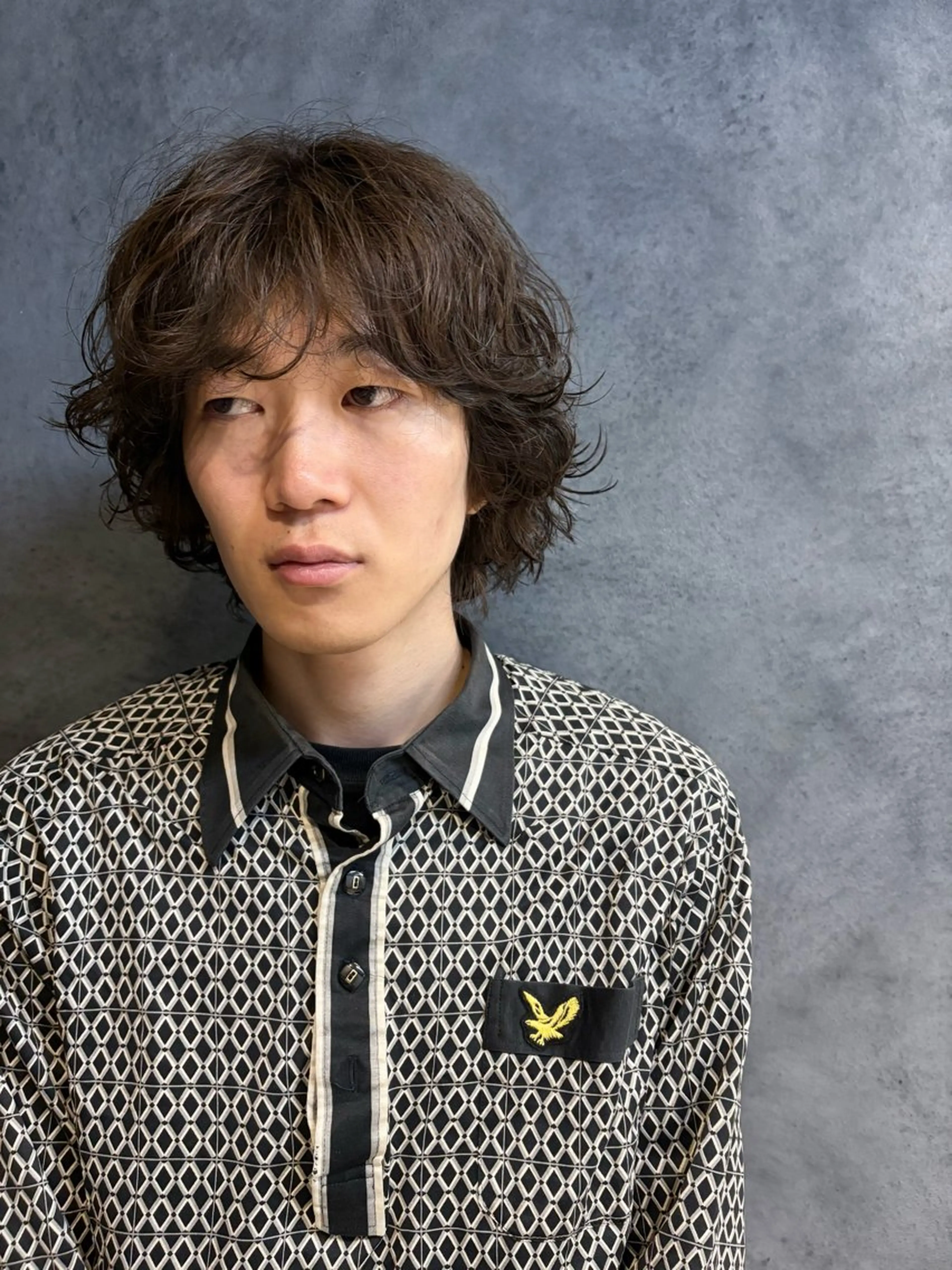 パーマ ヘアアレンジ メンズ カット パーマ トリートメント ヘアセット ainico+所属・メンズ特化✂️栗原 侑也のヘアスタイル