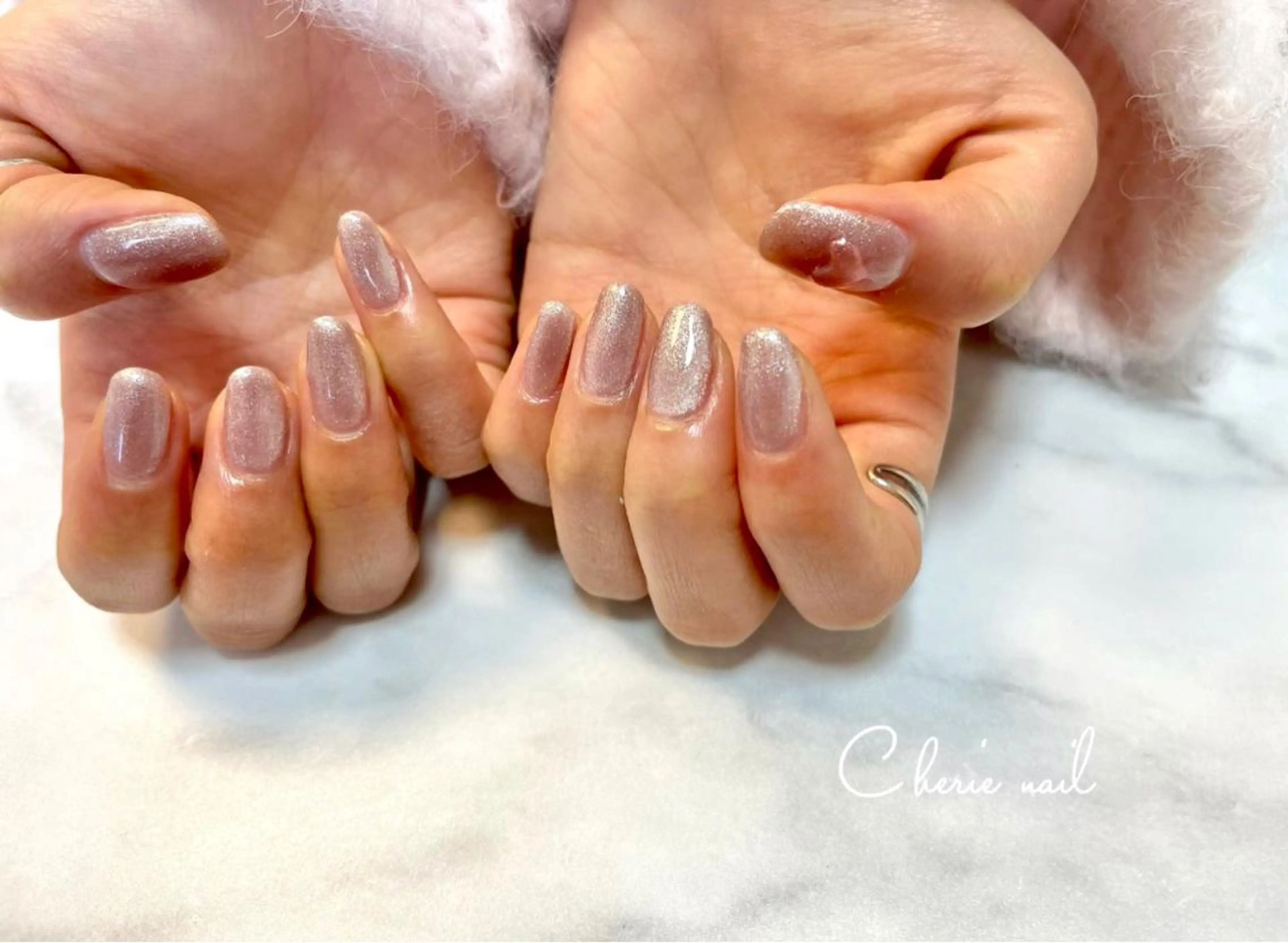 ネイル マグネットネイル ハンドネイル Cherienail yunaのネイルデザイン