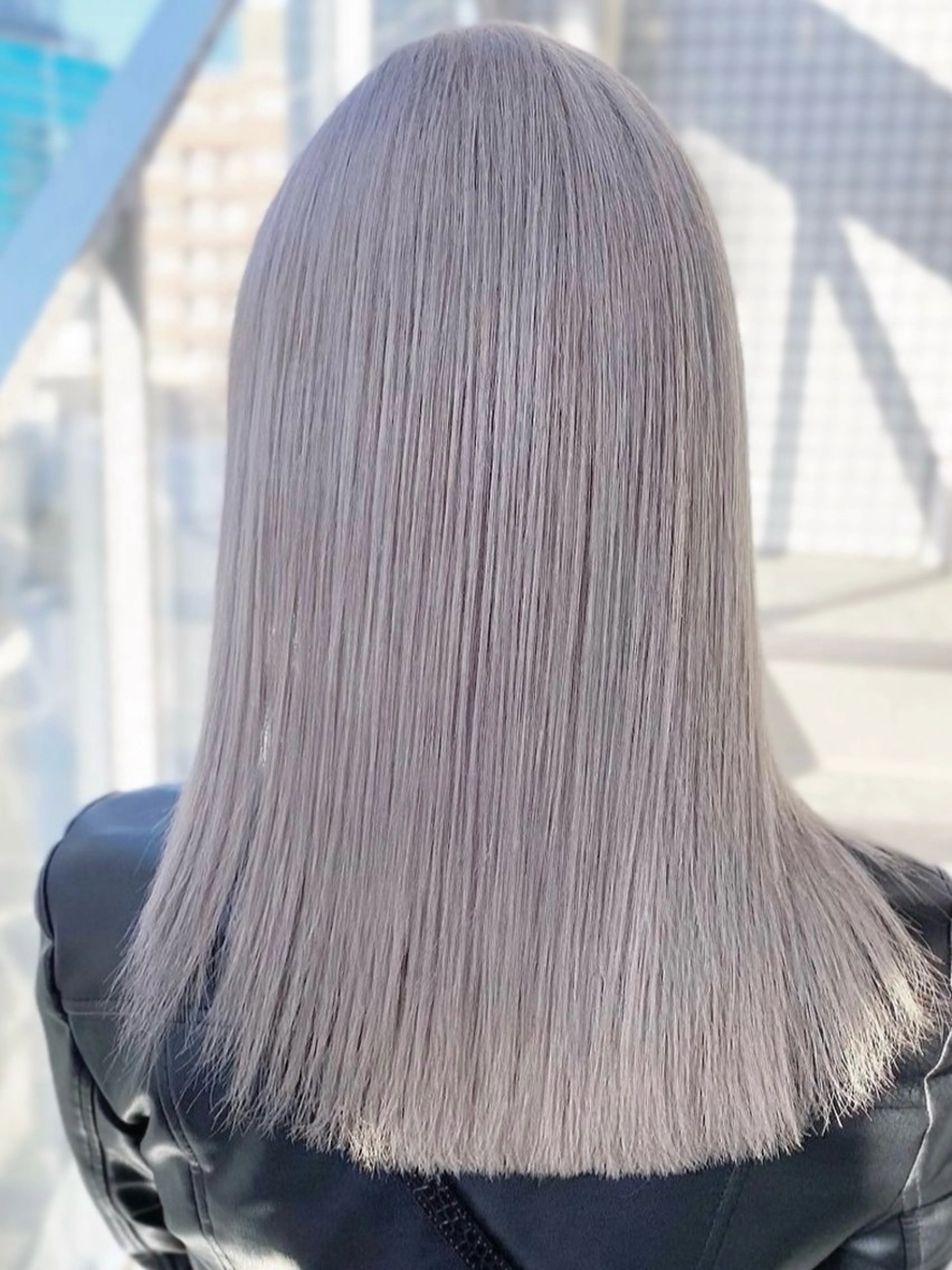 セミロング シールエクステ エクステ カット ヘアカラー ヘアサロンelyts 表参道店のヘアスタイル