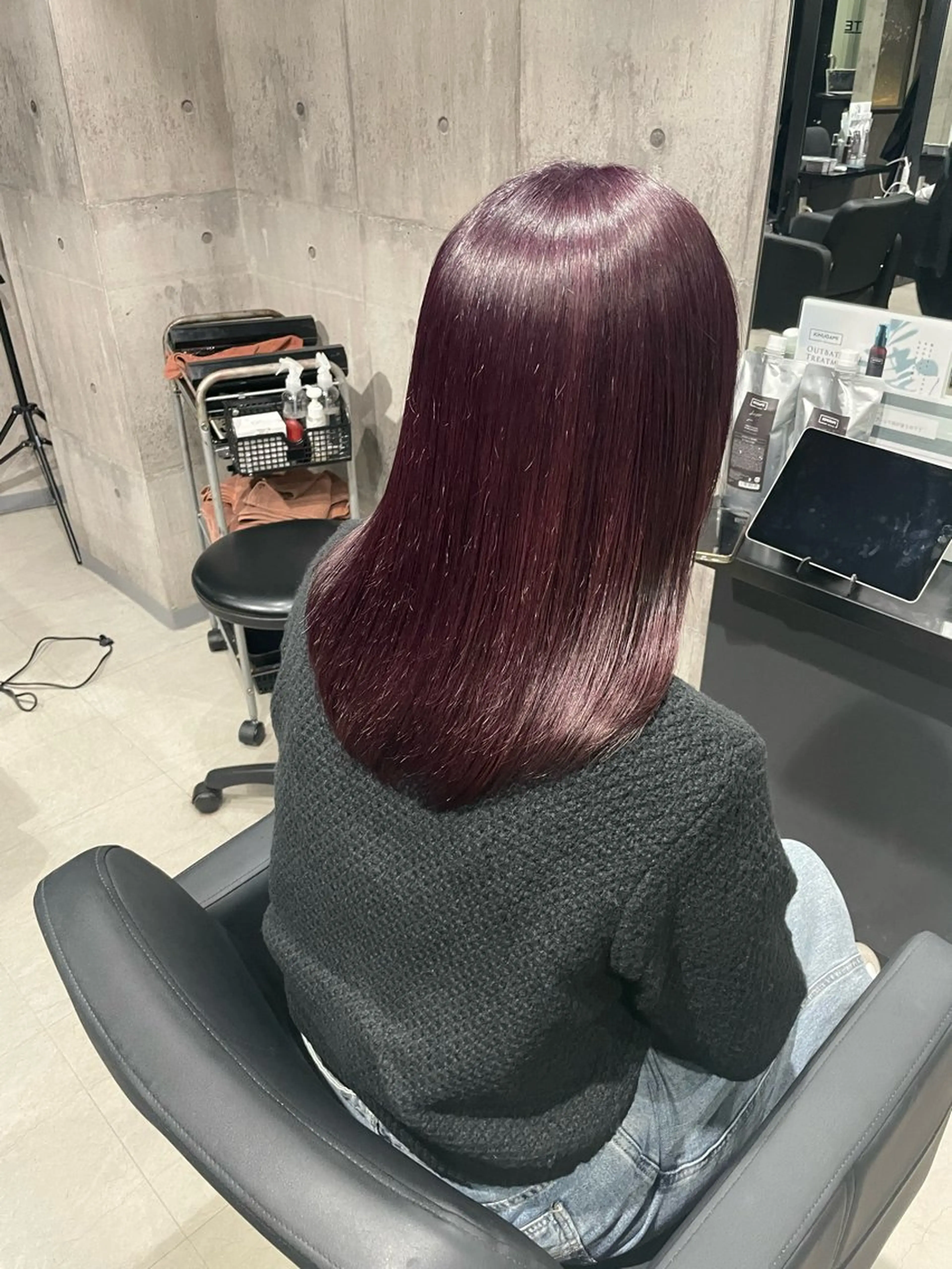 ミディアム カラー カット ヘアカラー トリートメント 髪質改善/艶カラー Hiroakiのヘアスタイル