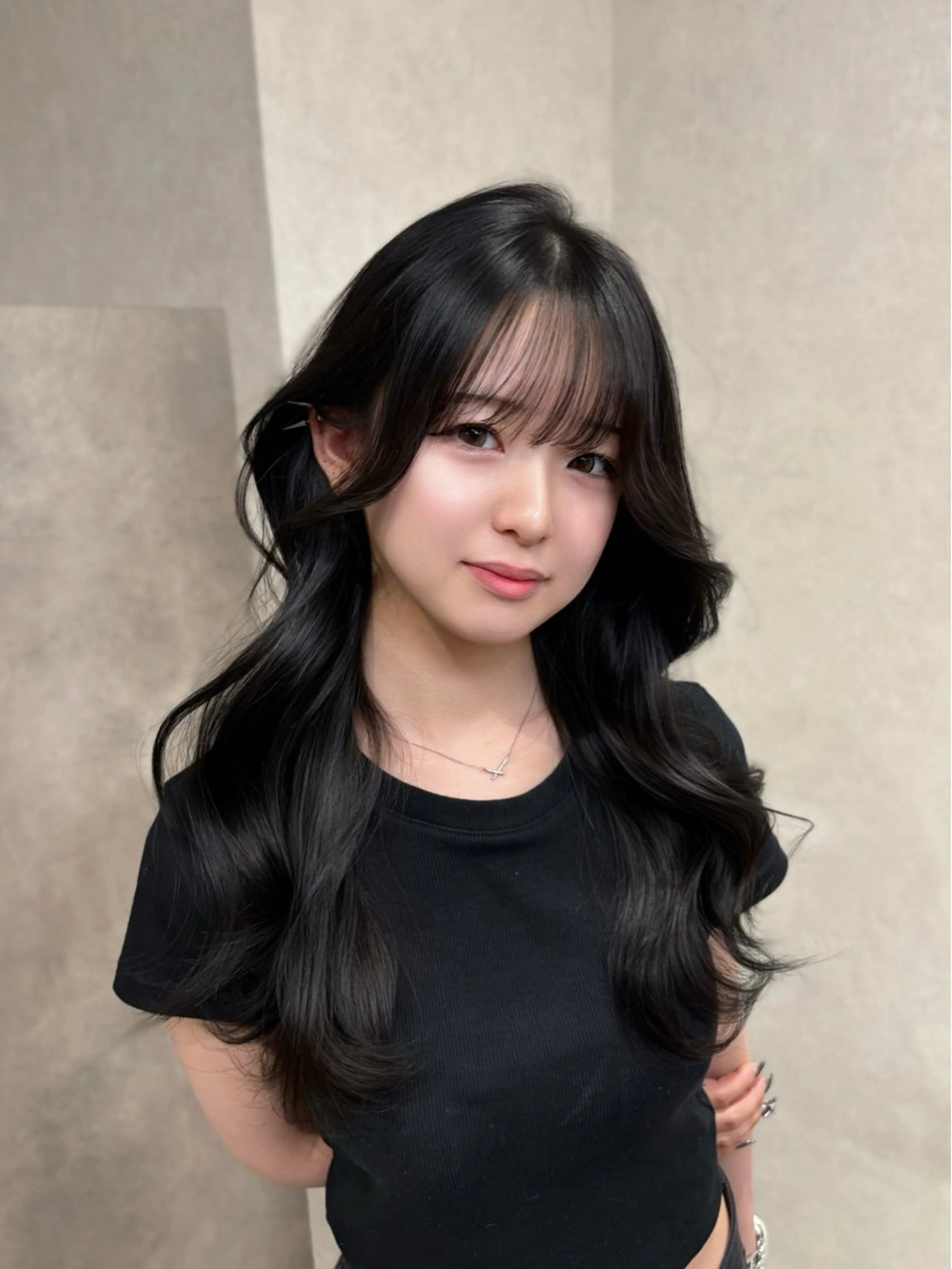 セミロング カラー 髪質改善 VIEW YOKOHAMA所属・透明感カラー ／kana‎🤍のヘアスタイル