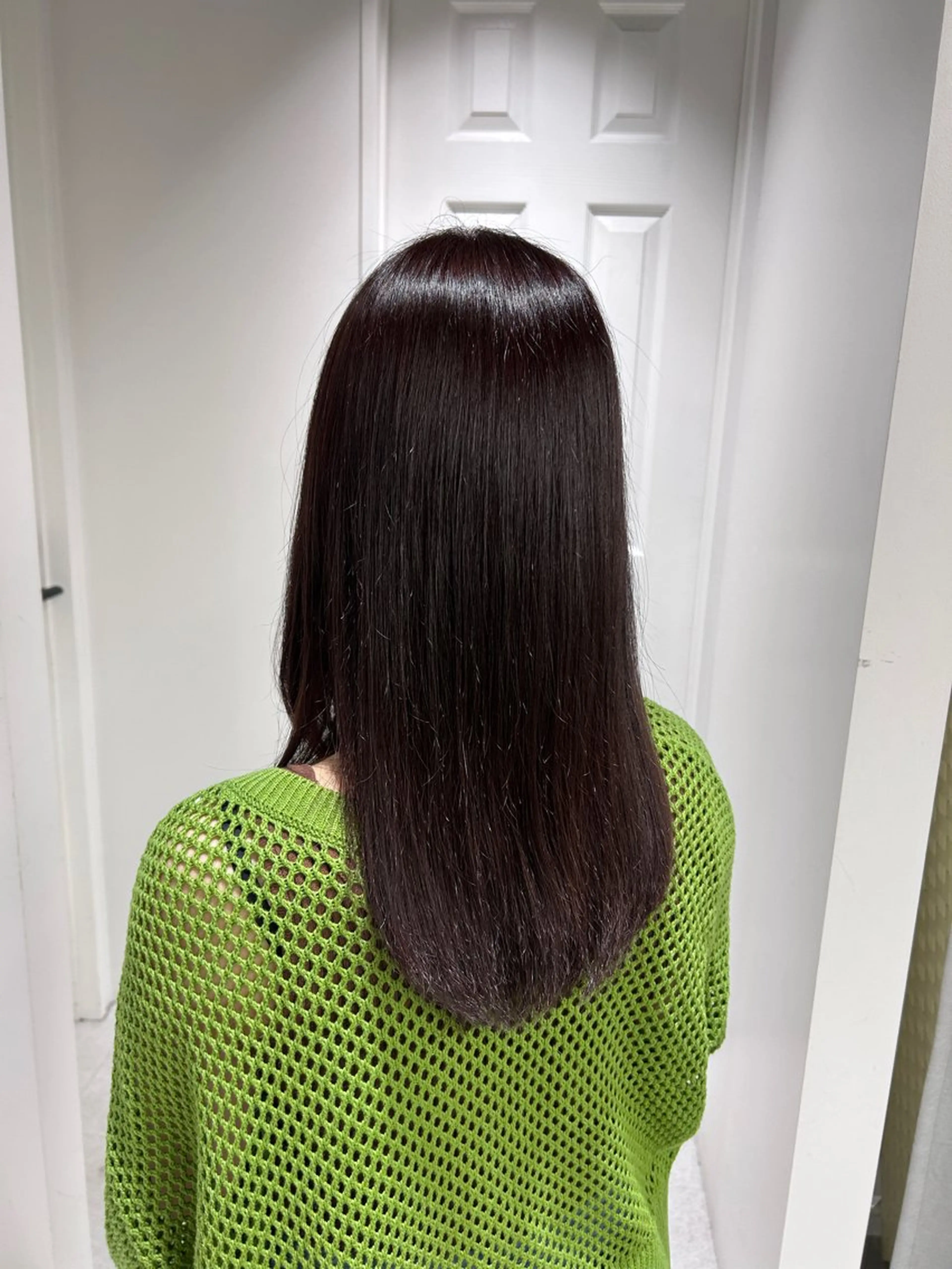 セミロング カラー ヘアカラー 冬っぽカラー/ マツエク/ゆきなのマツエク・マツパデザイン