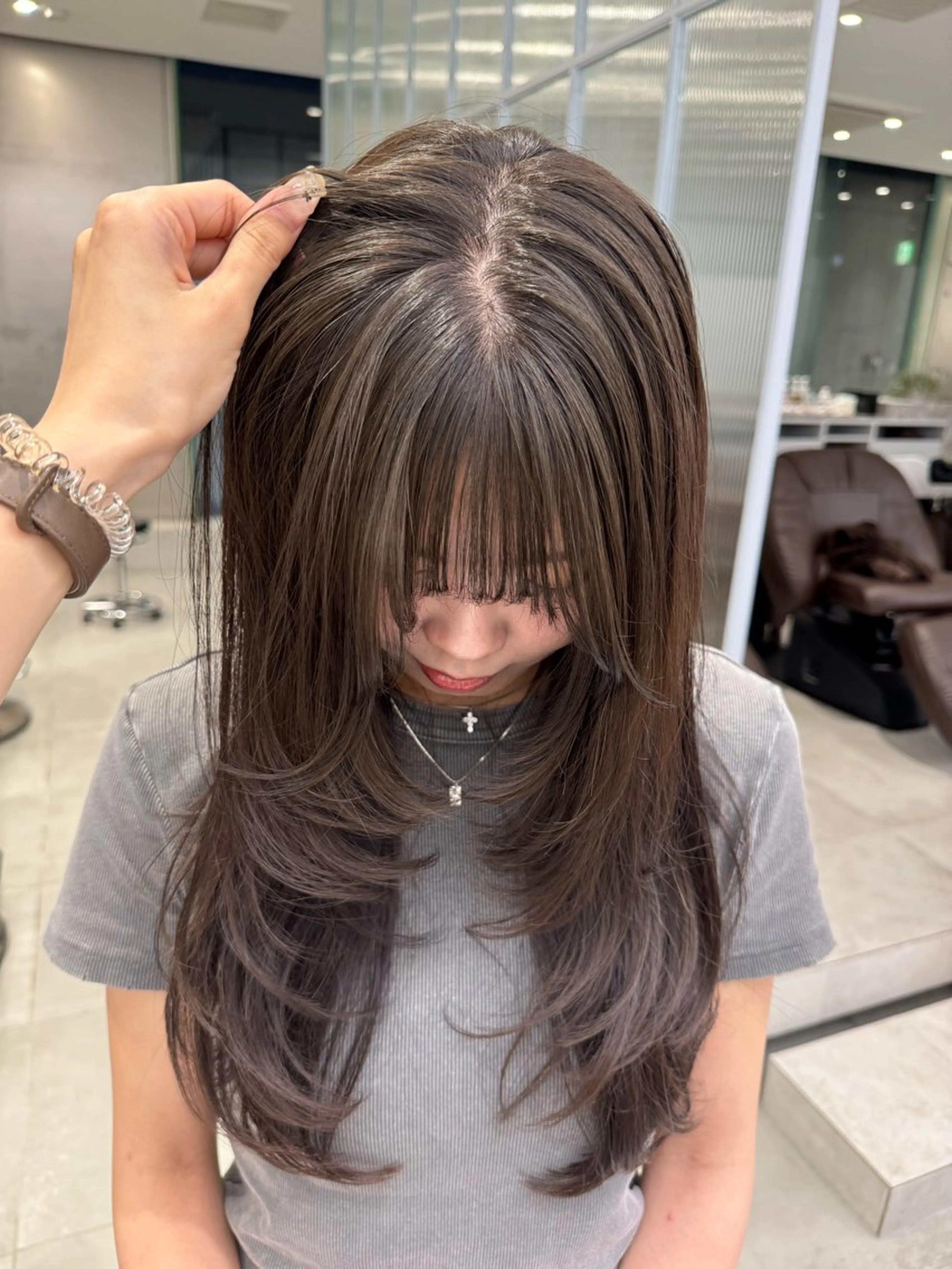 ロング カラー ひかり／ショート ／似合わせカラーのヘアスタイル