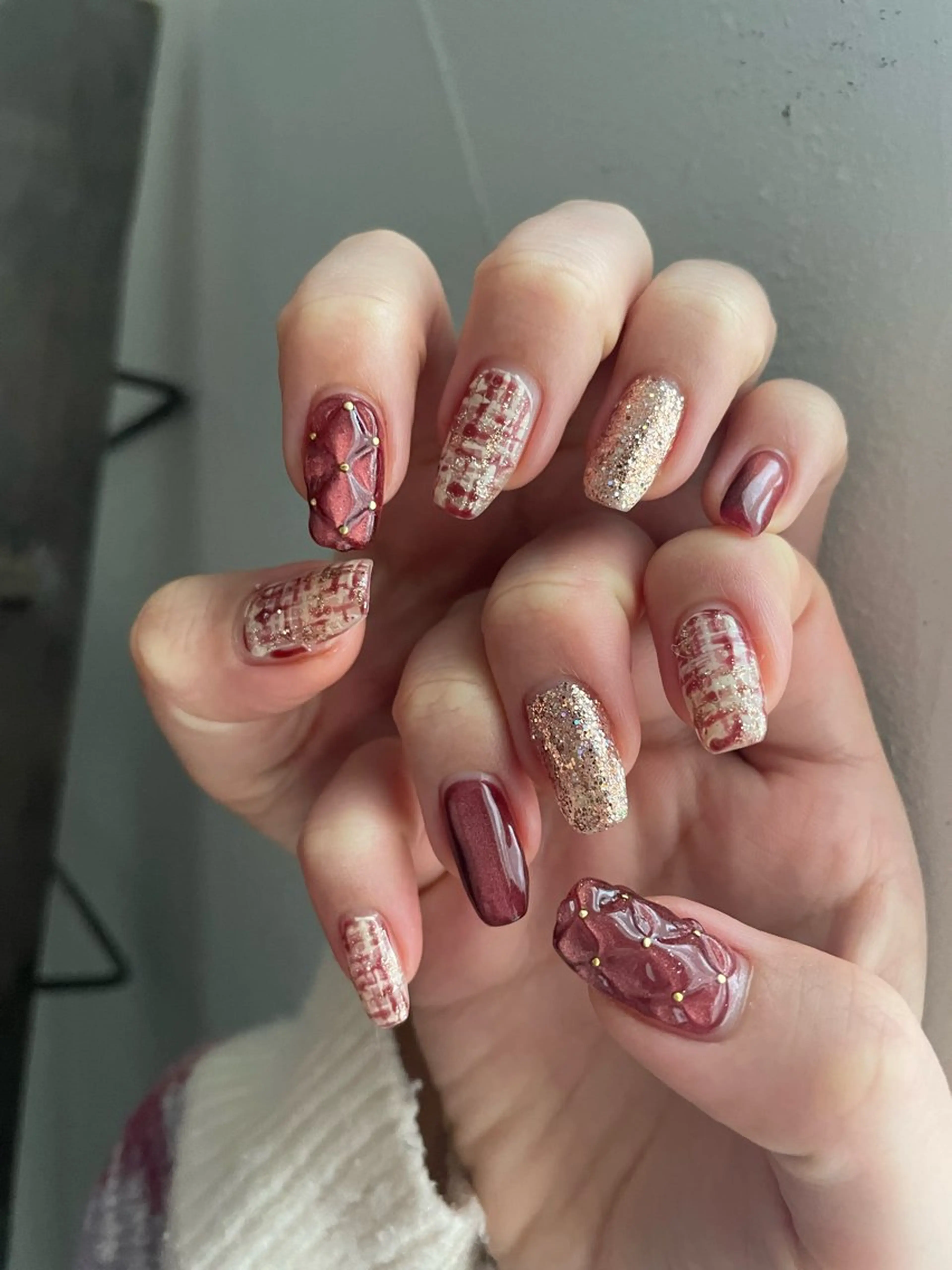 ネイル ハンドネイル 甲府市徳行 🧸prunelleのネイルデザイン