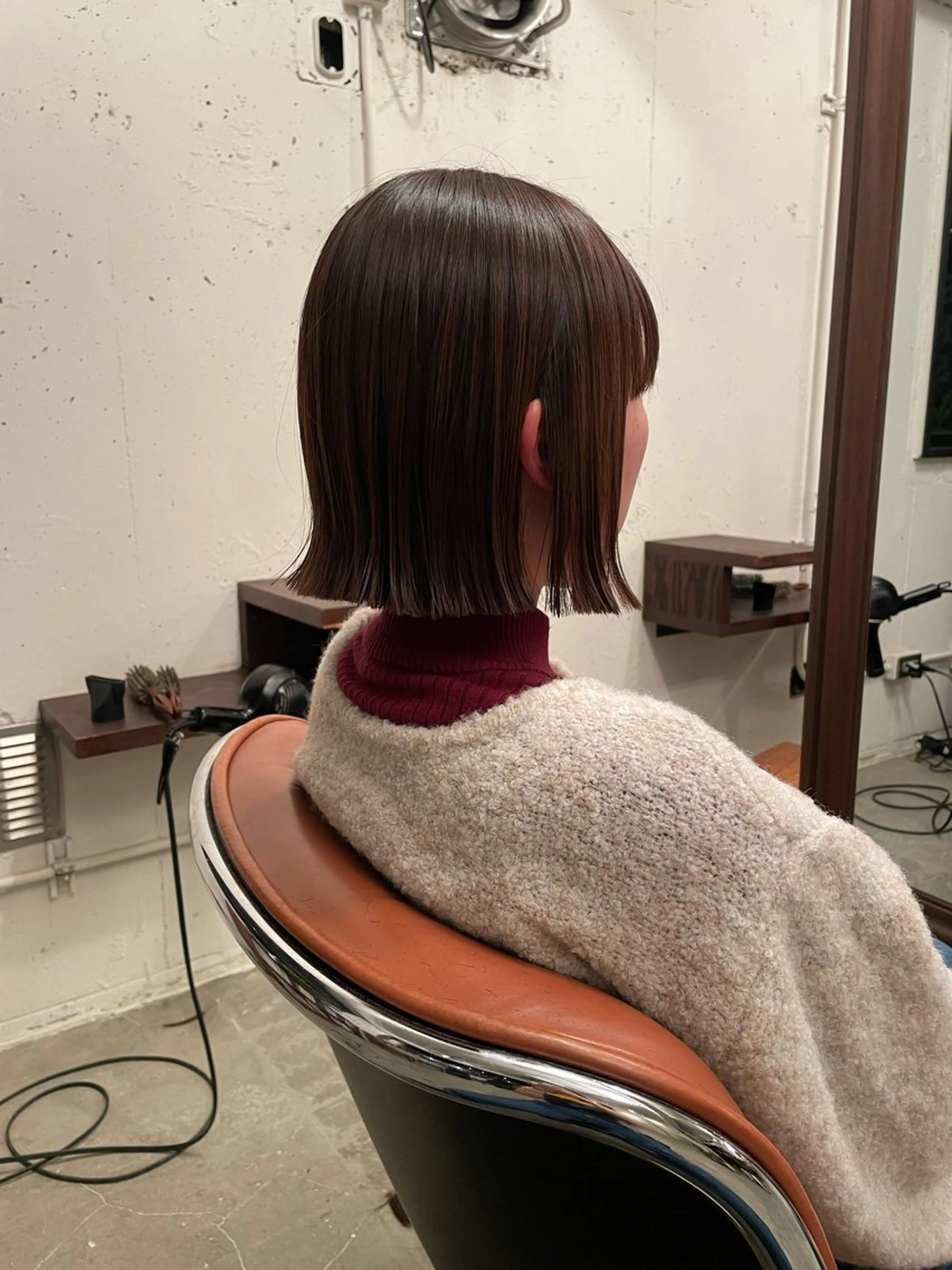 ショート 切りっぱなしボブ ボブ s.hairsalon所属・S.表参道/ 菜々海のヘアスタイル