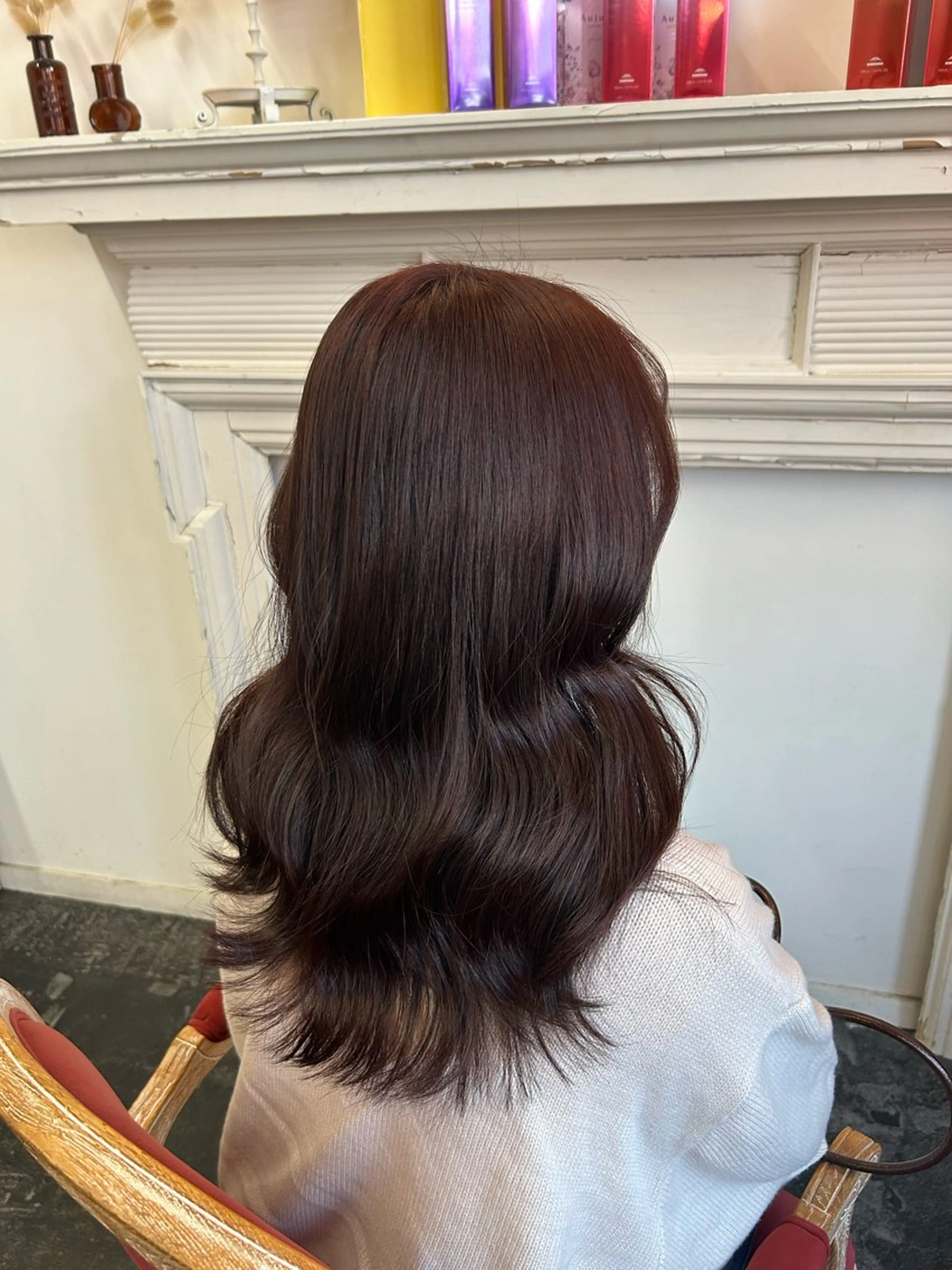 セミロング ピンクブラウン set-up 中庄 manaka 🩰のヘアスタイル