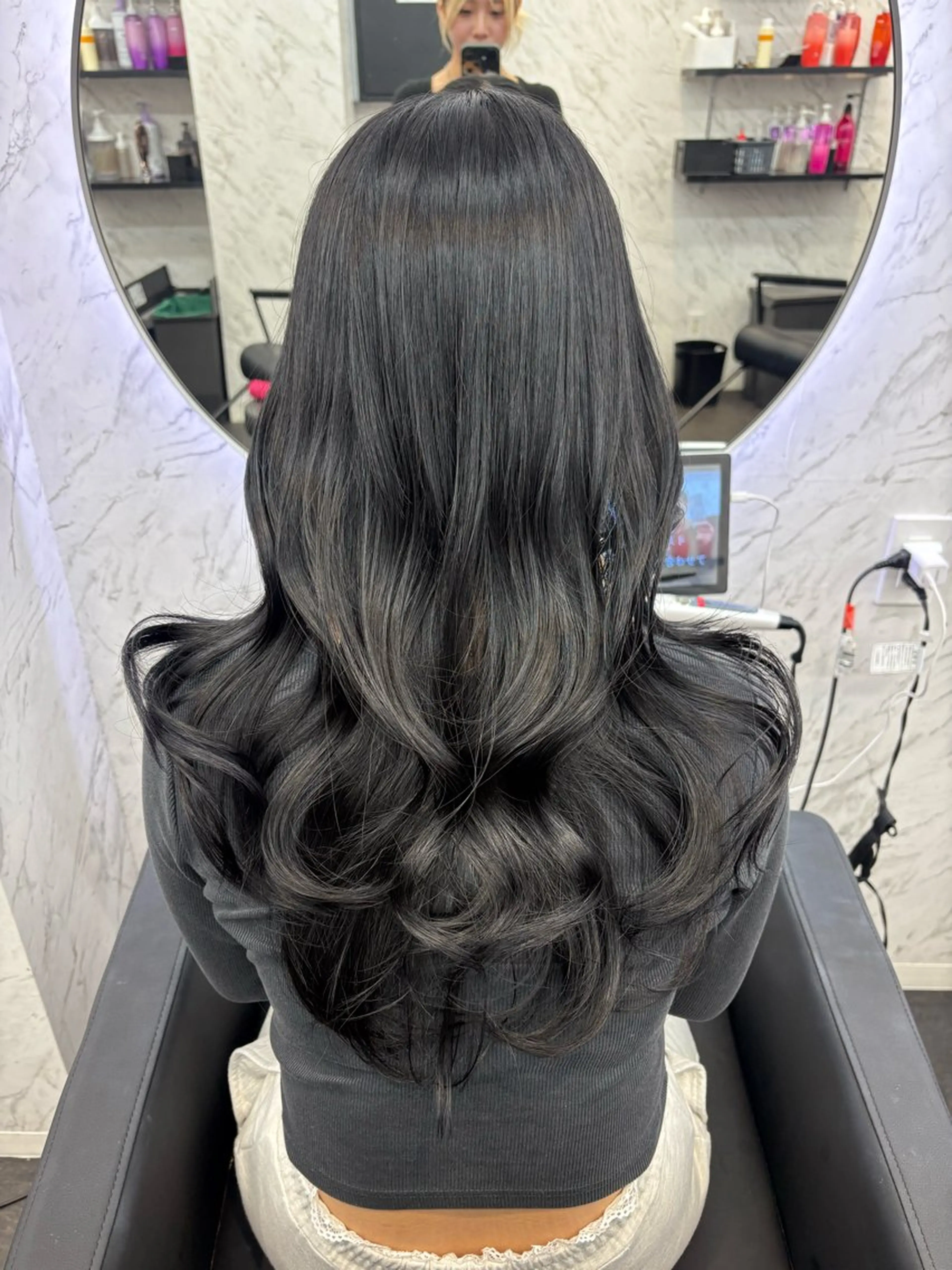 ロング カラー ヘアカラー hair salon dot. mooda 韓国風サロン 町田店所属・韓国風ヘア🎀🩶 /♡𝓝𝓸𝓪♡のヘアスタイル