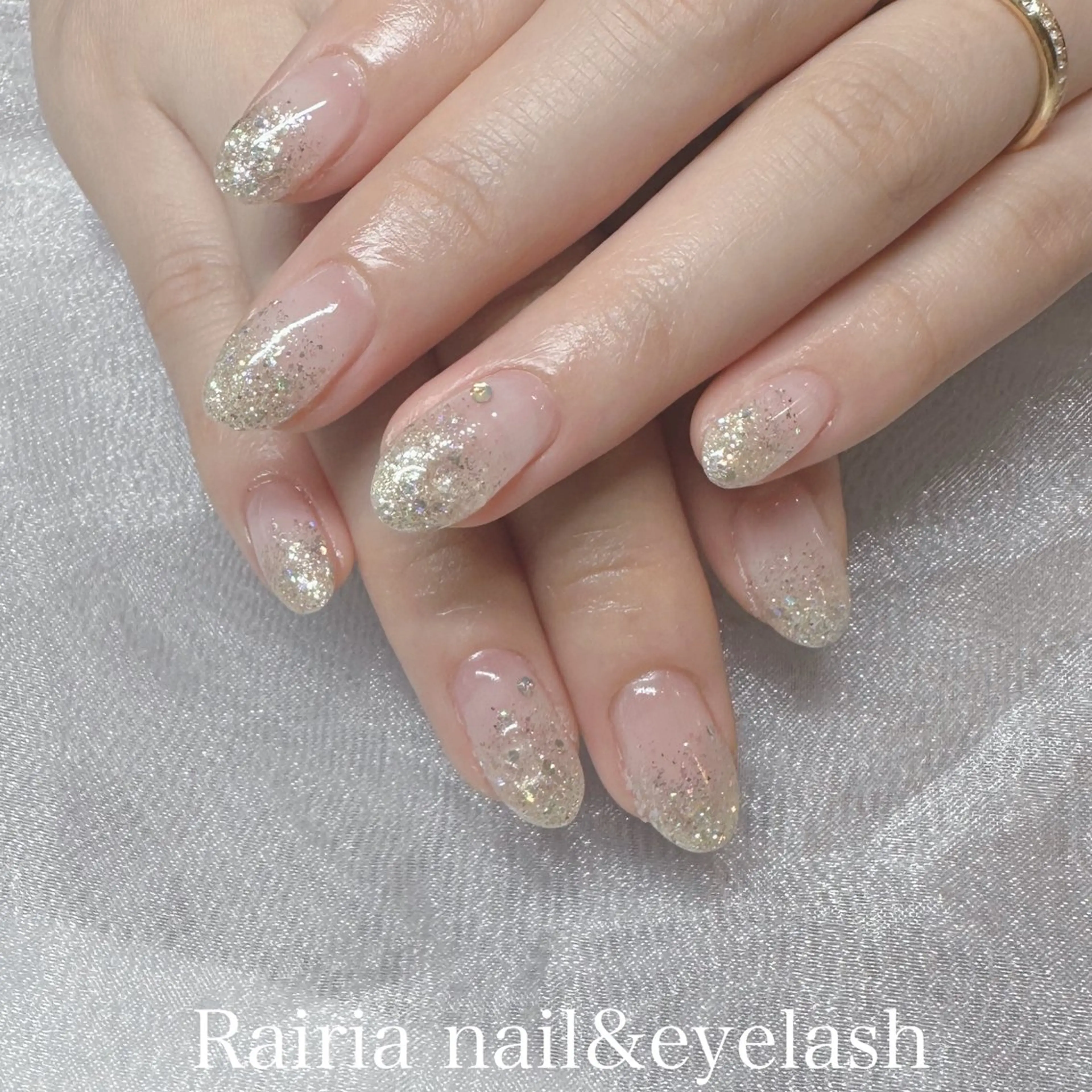 ネイル ジェルネイル ラメ(グリッター) ラメグラデーション パラジェル Rairia nail所属・ライリアネイル Mikuのネイルデザイン